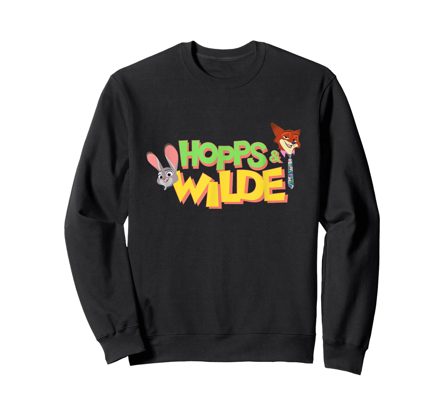 Disney Zootopia 2 Hopps & Wilde Faces Logo T-Shirt