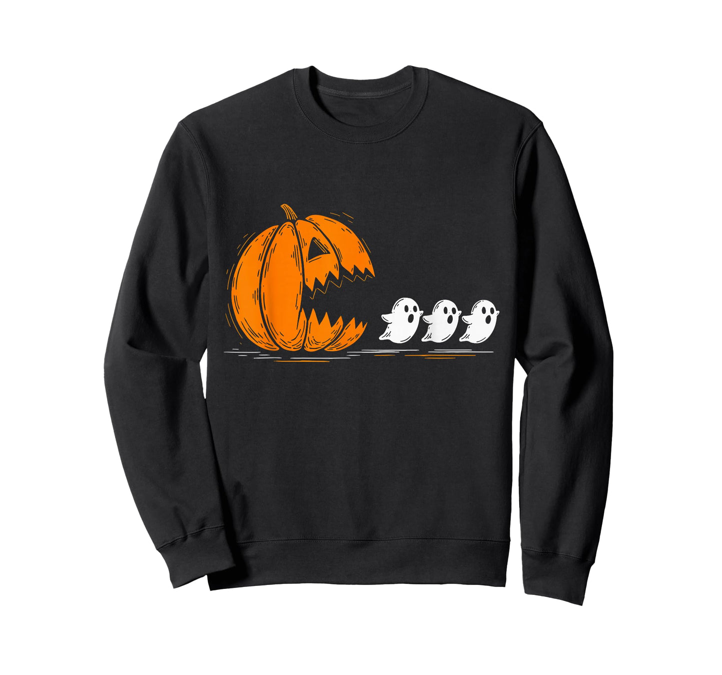 Halloween Pumpkin Eating Ghosts Funny Spooky Costume T-Shirt