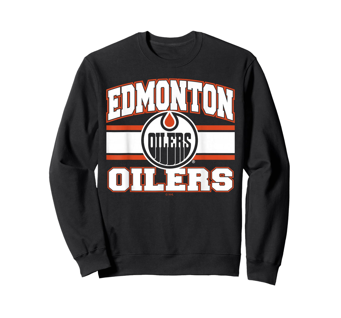 Edmonton Oilers Stripe Blue Officially Licensed T-Shirt