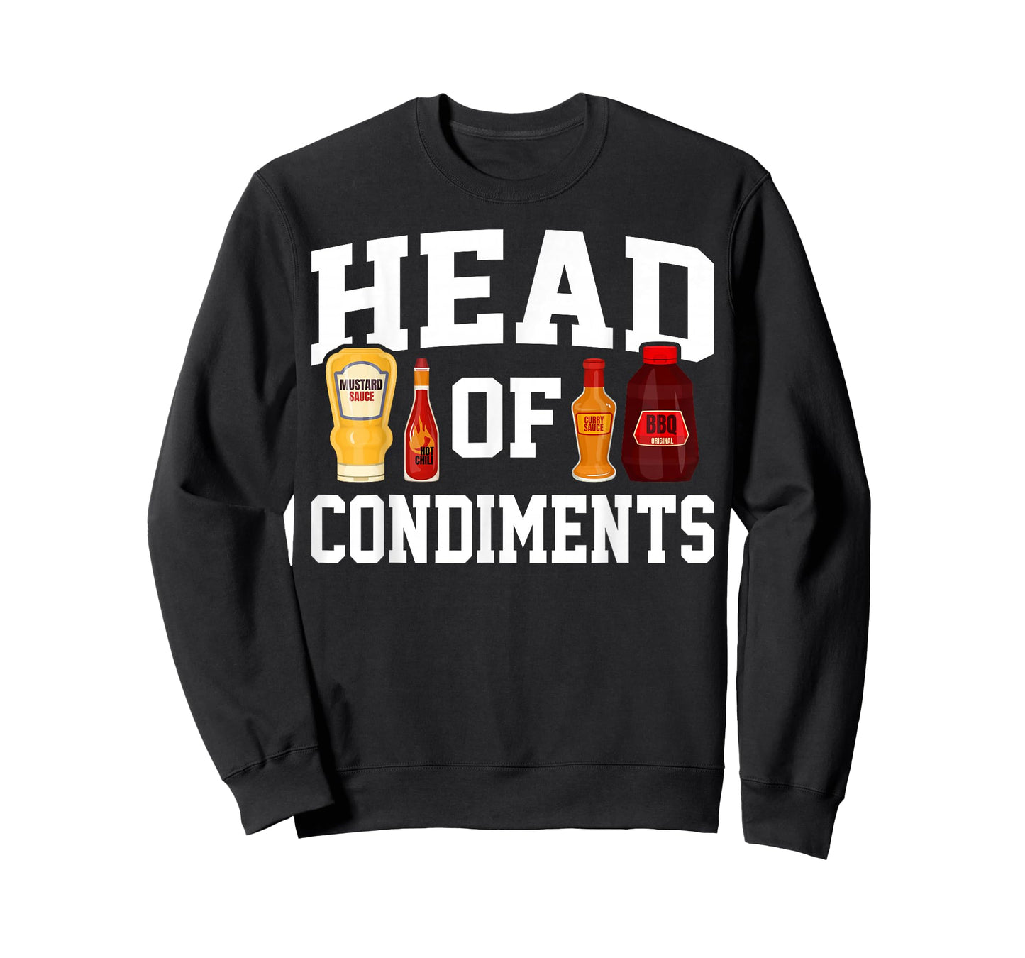 Funny BBQ Head of Condiments Barbecue Gifts Grilling Men Dad T-Shirt
