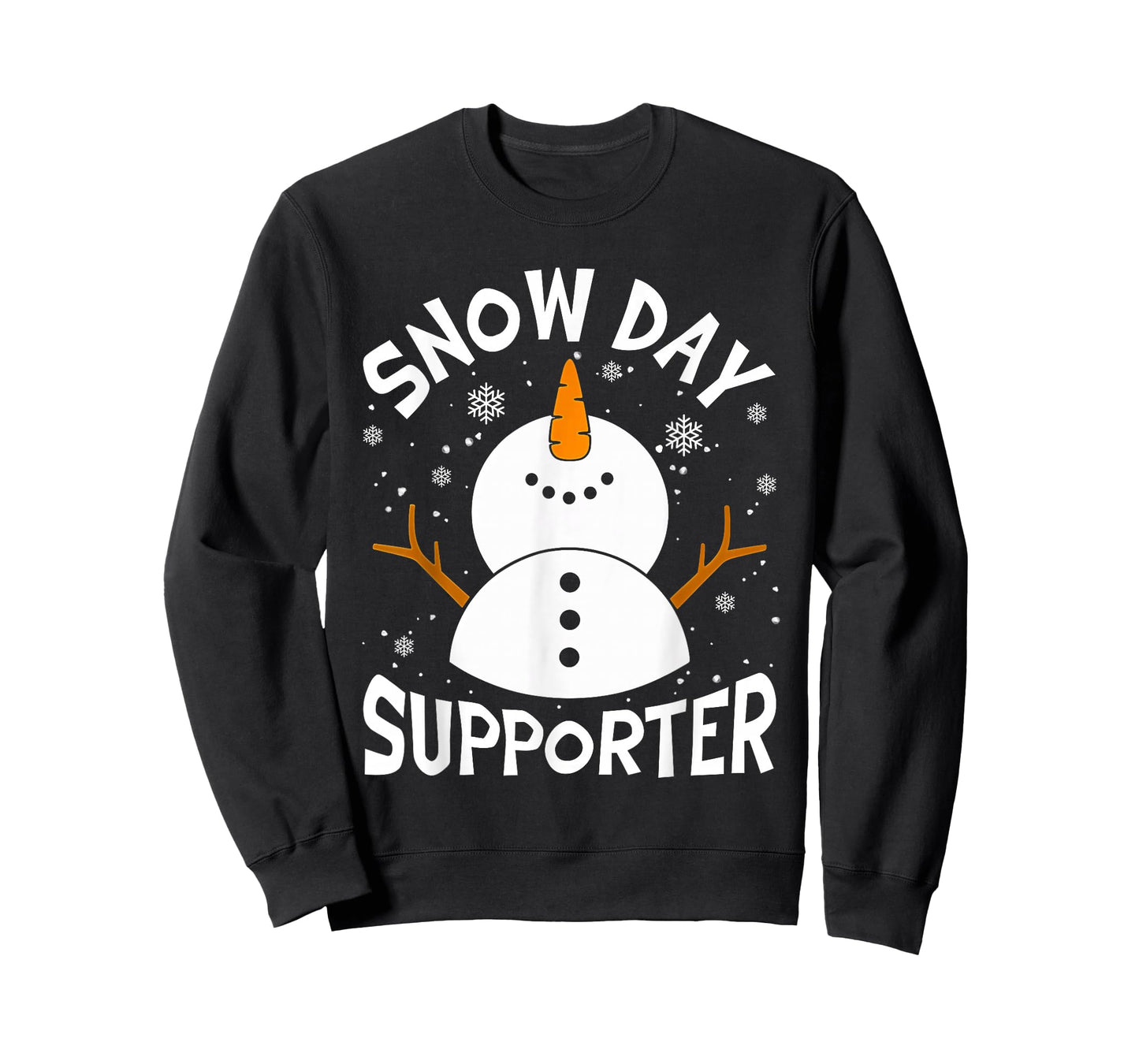Snow Day Supporter Snowflake Funny Teacher Christmas Pajamas T-Shirt