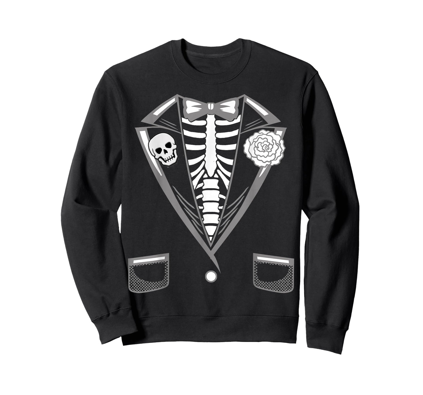 Halloween Costume Funny Skeleton Tuxedo T-Shirt