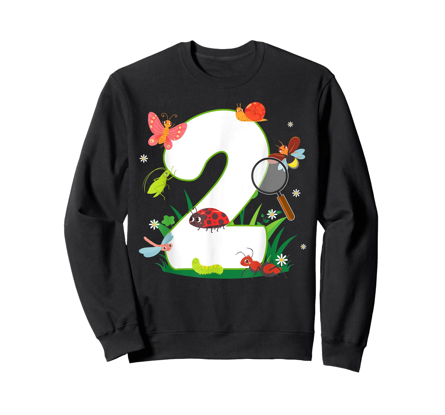 2nd Birthday Bugs And Insects Nature Lover 2 Year Old T-Shirt