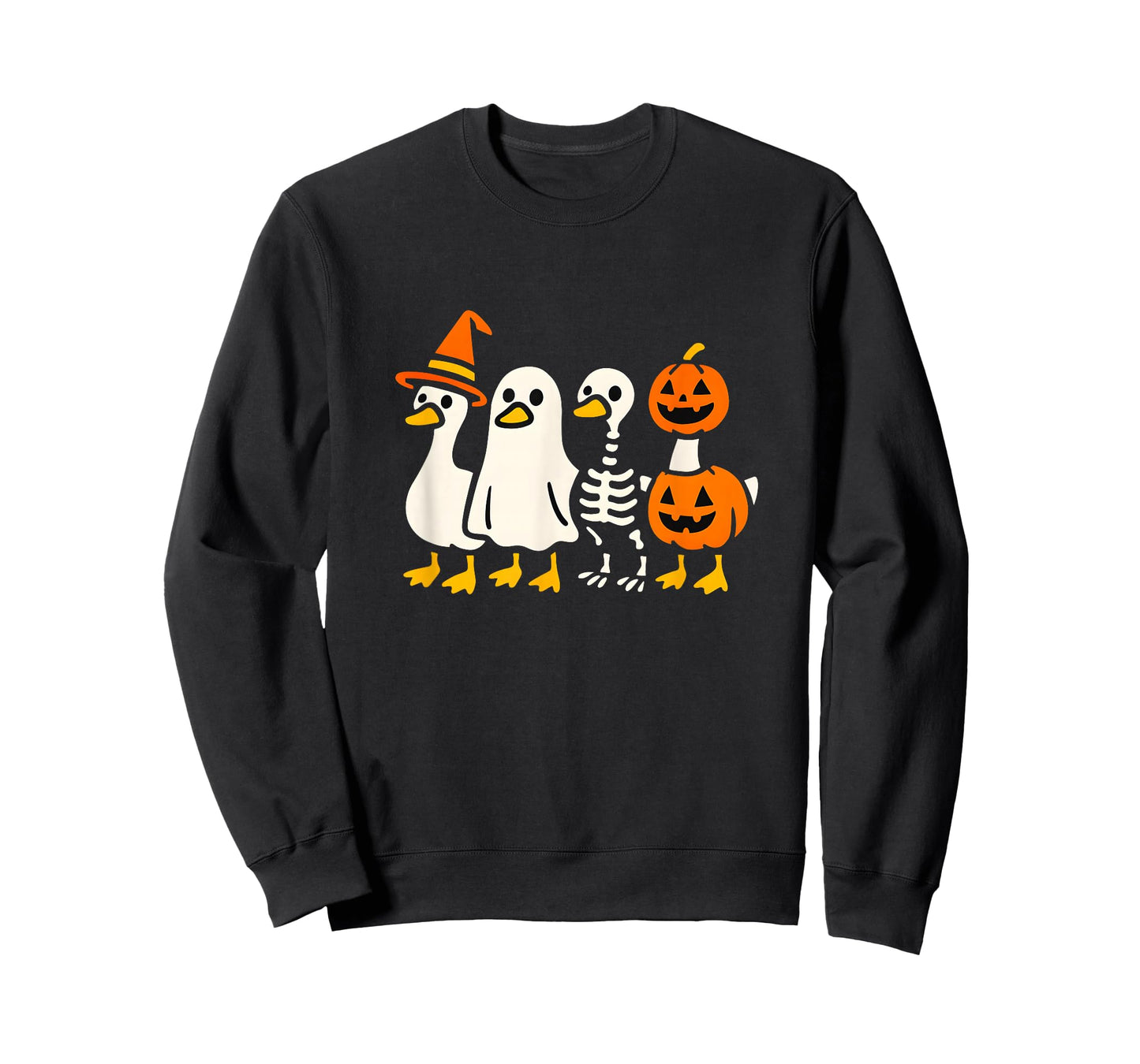 Spooky Goose Halloween Silly Meme Funny Women Kids T-Shirt