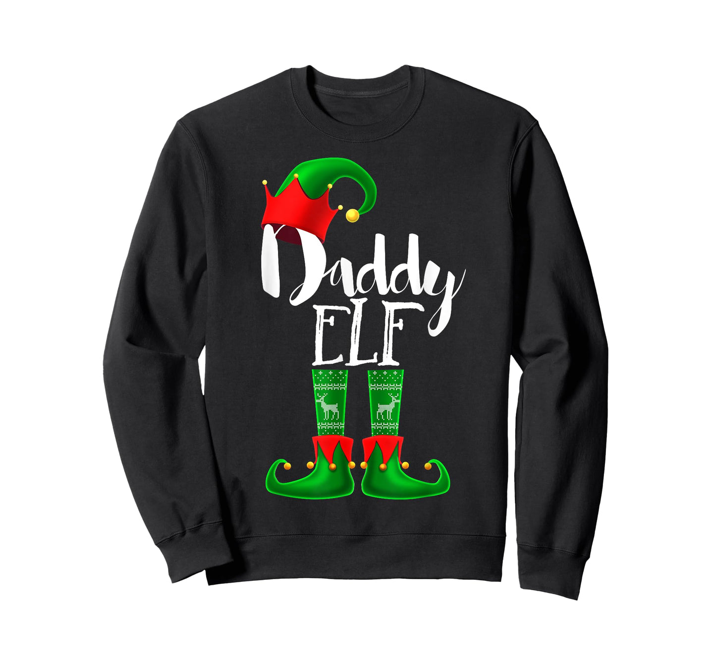 Daddy Elf Matching Family Christmas Pajama Shirt Gift Men T-Shirt