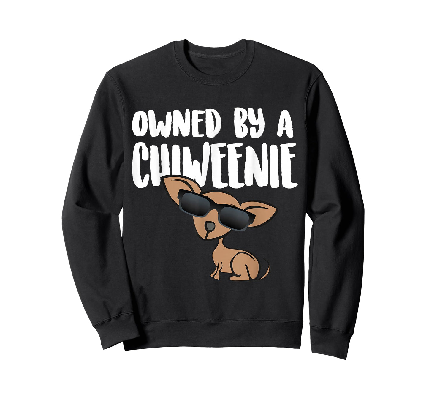 OWNED BY A CHIWEENIE design GIFT, Cute Chiweenie Dog graphic T-Shirt