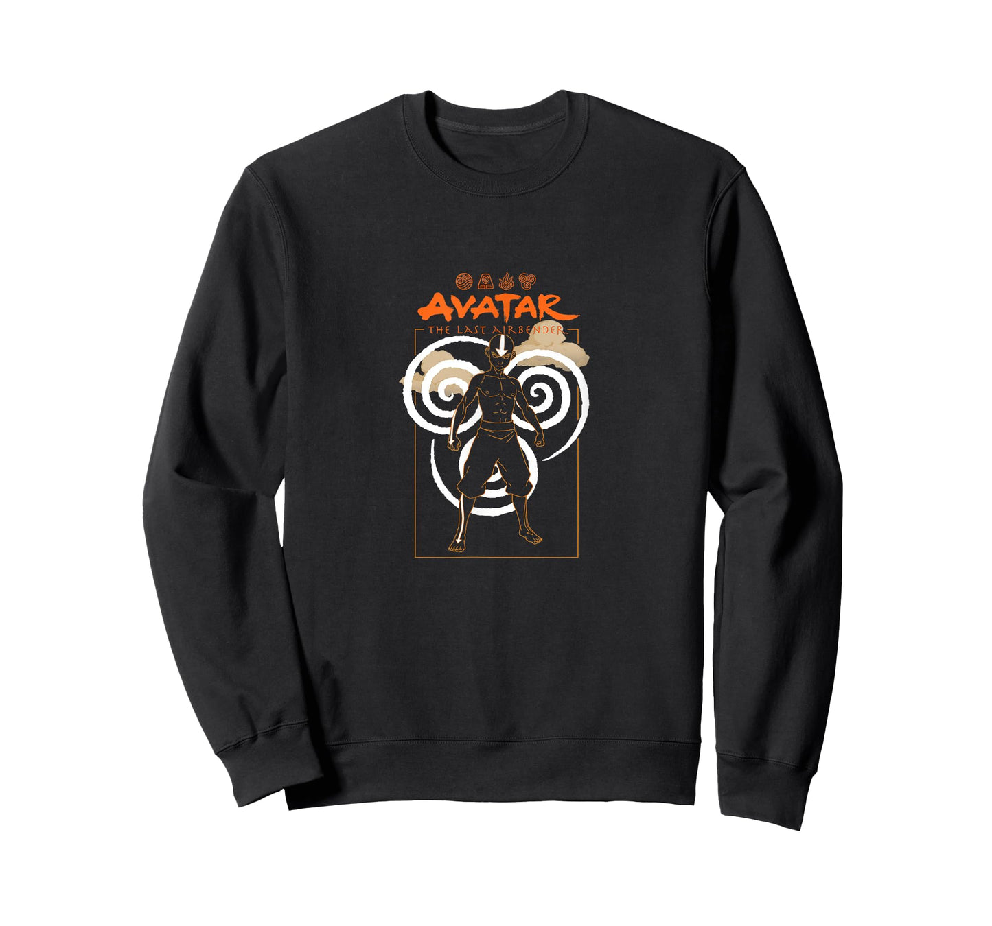 Avatar The Last Airbender Aang Bending Elements Iconic T-Shirt