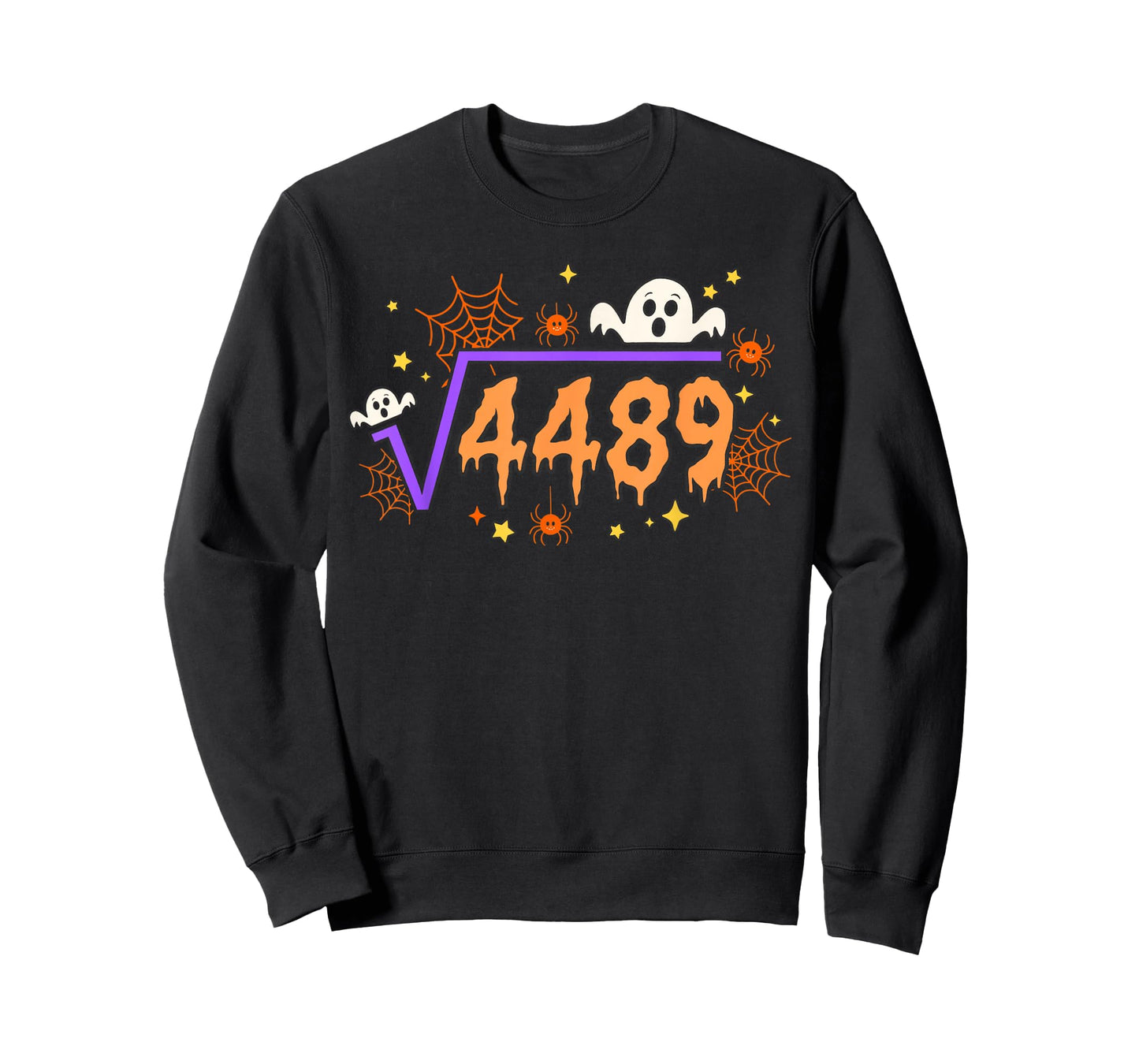 67 Halloween Drip Meme Square Root 4489 Math Ghost Boo T-Shirt