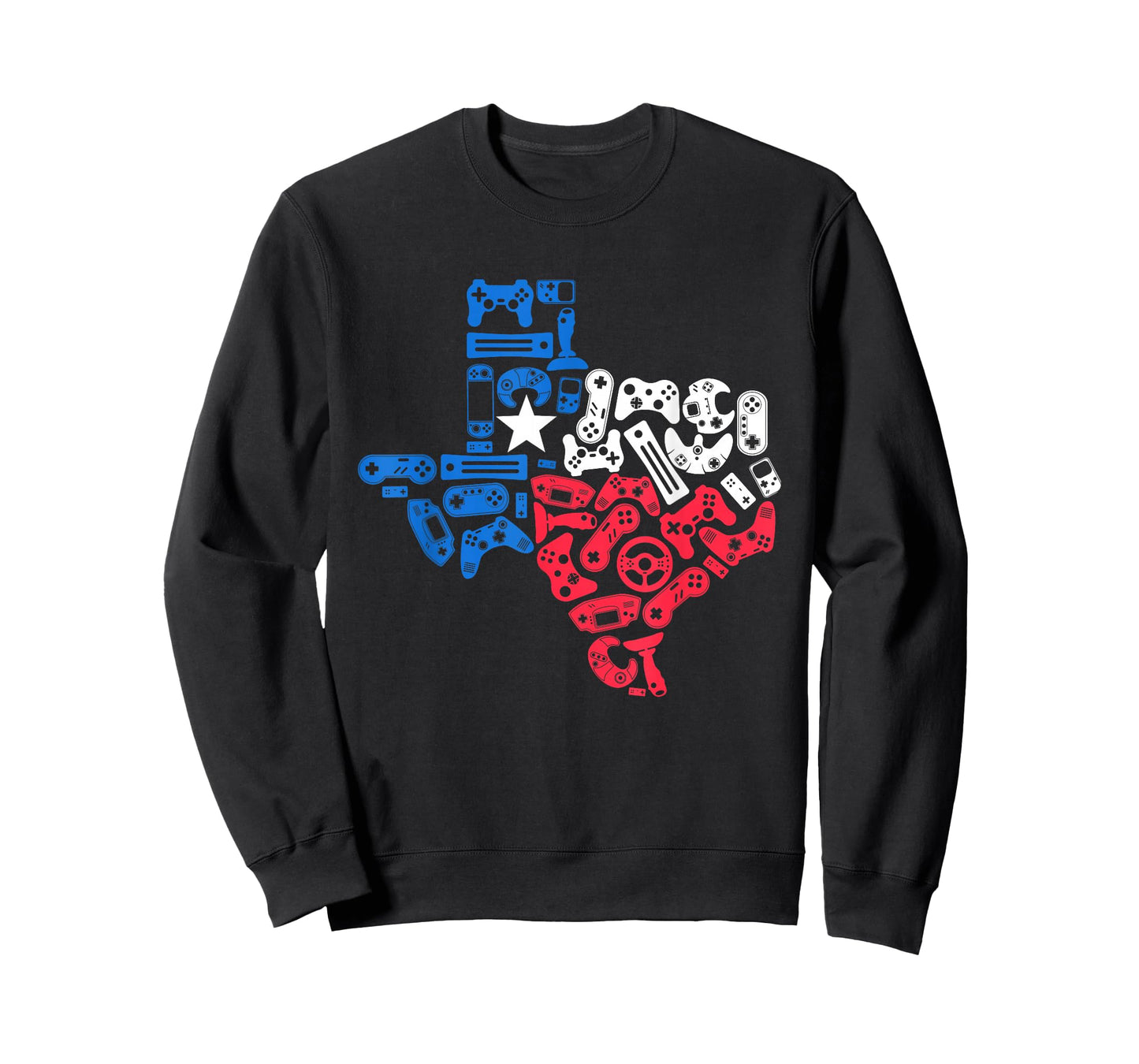 Boys Video Game Texas State Flag Map Gamer Men Kids T-Shirt