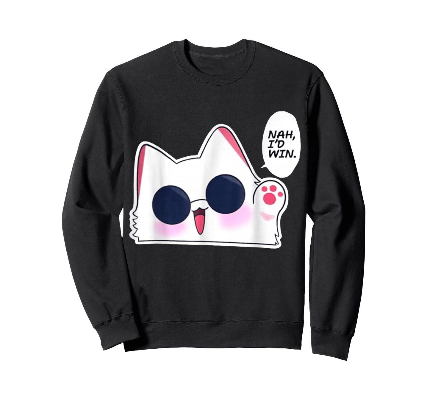 Nah I'd Win Gojo Cat Japanese Meme Funny T-Shirt