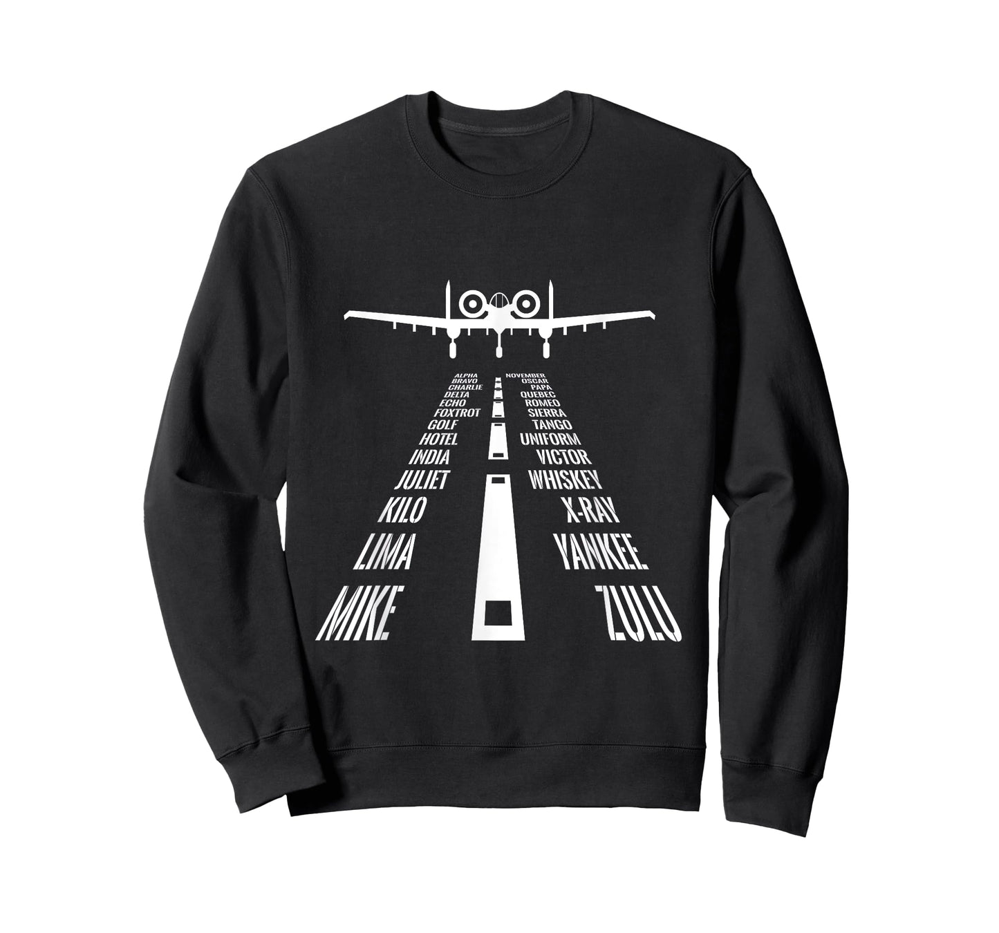 Flying A10 Warthog Pilot Landing Phonetic Alphabet Runway T-Shirt