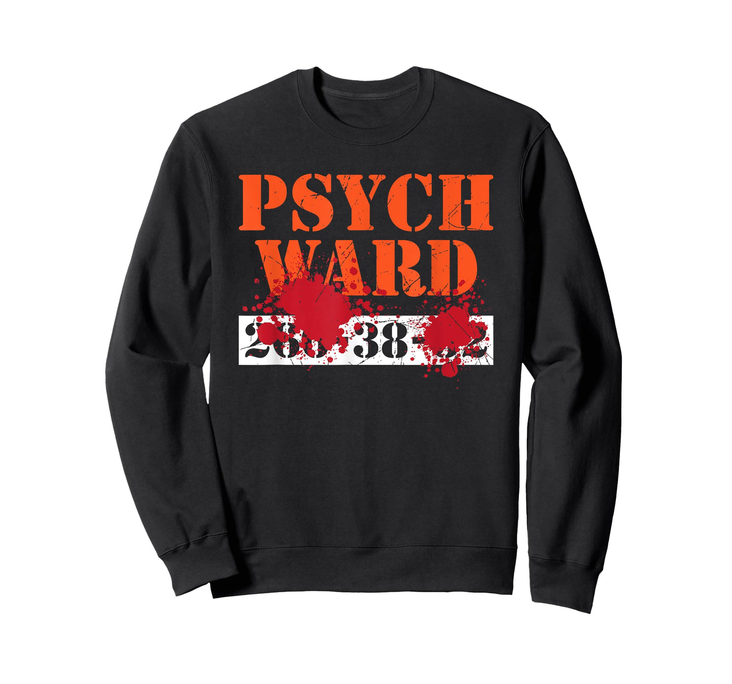 Psych Ward Patient T-Shirt Blood Splatter Scary Asylum Tee T-Shirt