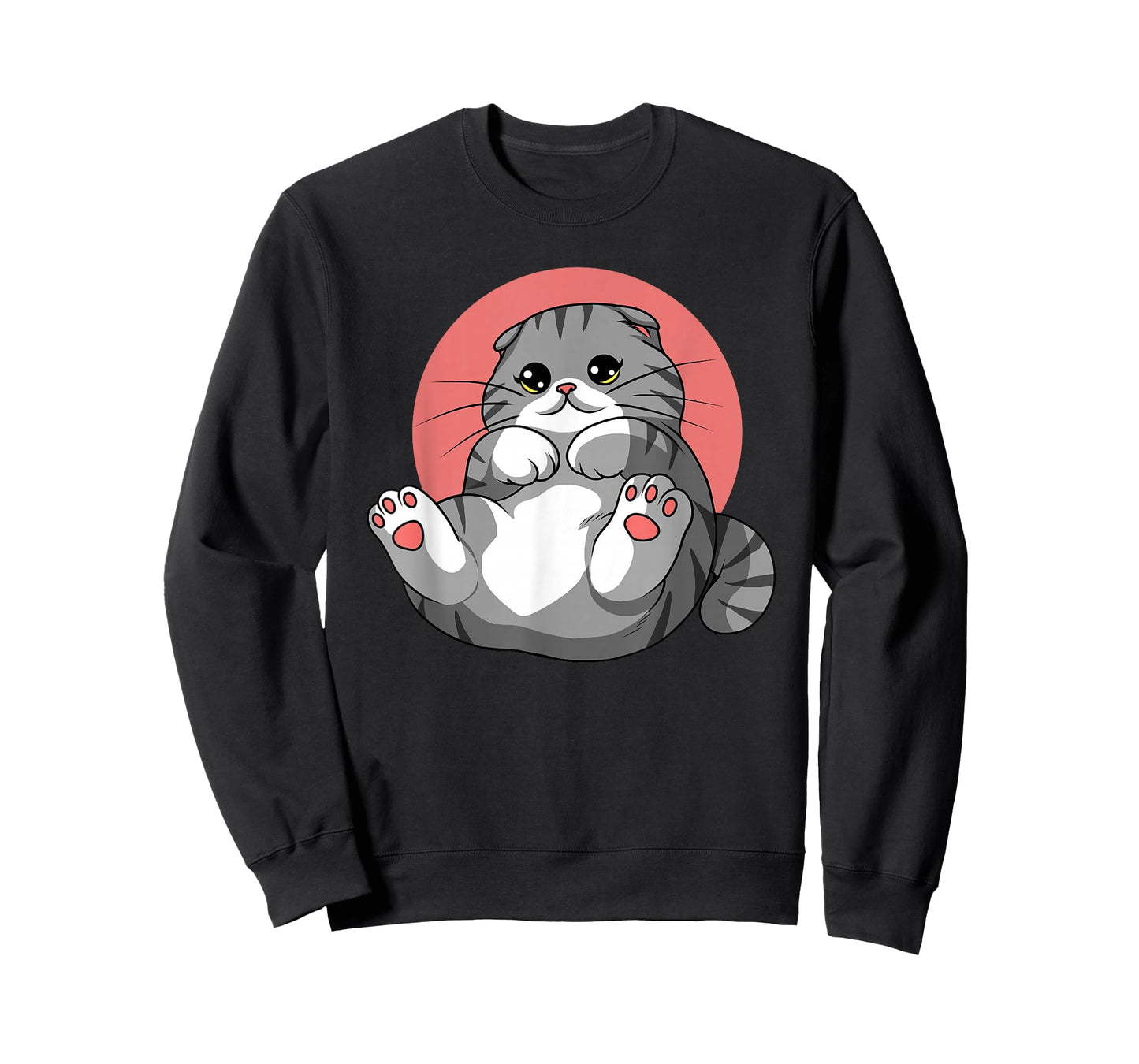 Scottish Fold Cat Neko Kitty Cute Kawaii Anime Cat T-Shirt