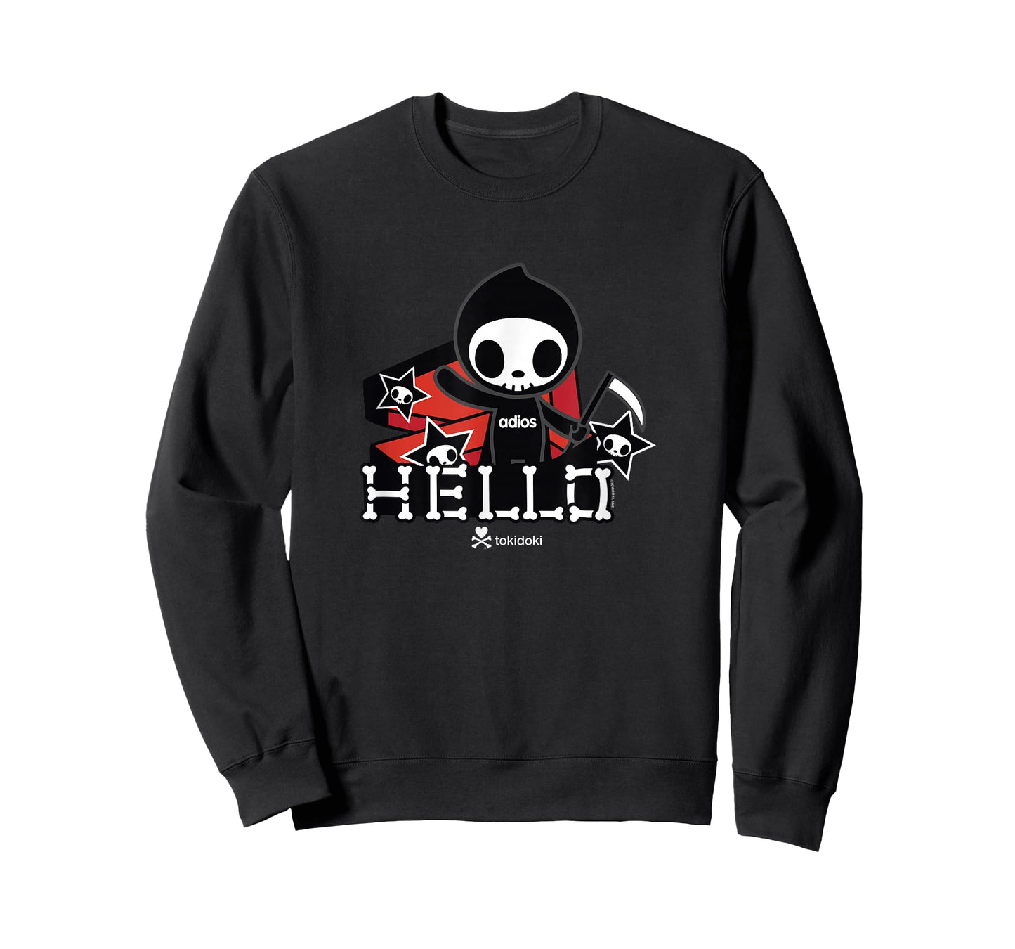 Tokidoki Halloween Hello Adios Coming Out Of Coffin T-Shirt
