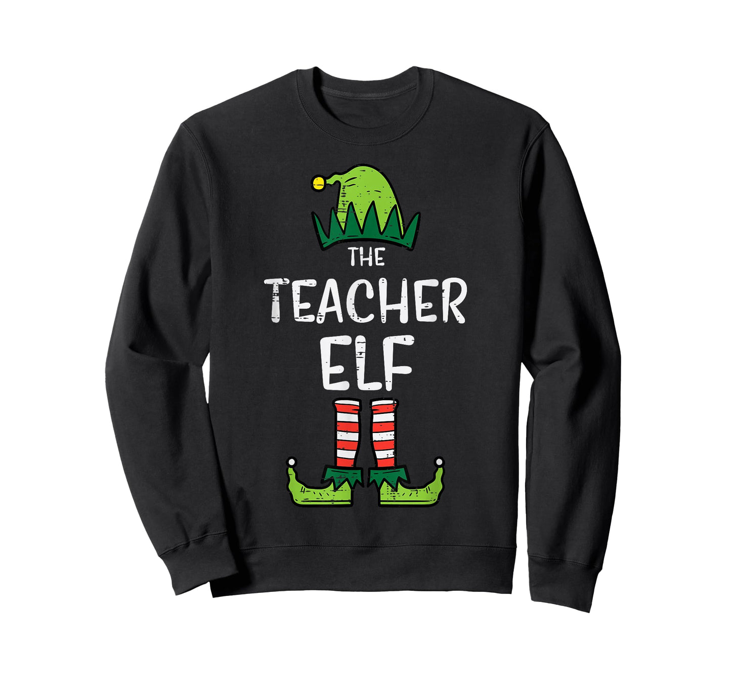 Teacher Elf Xmas Matching Christmas For Family Men Women T-Shirt
