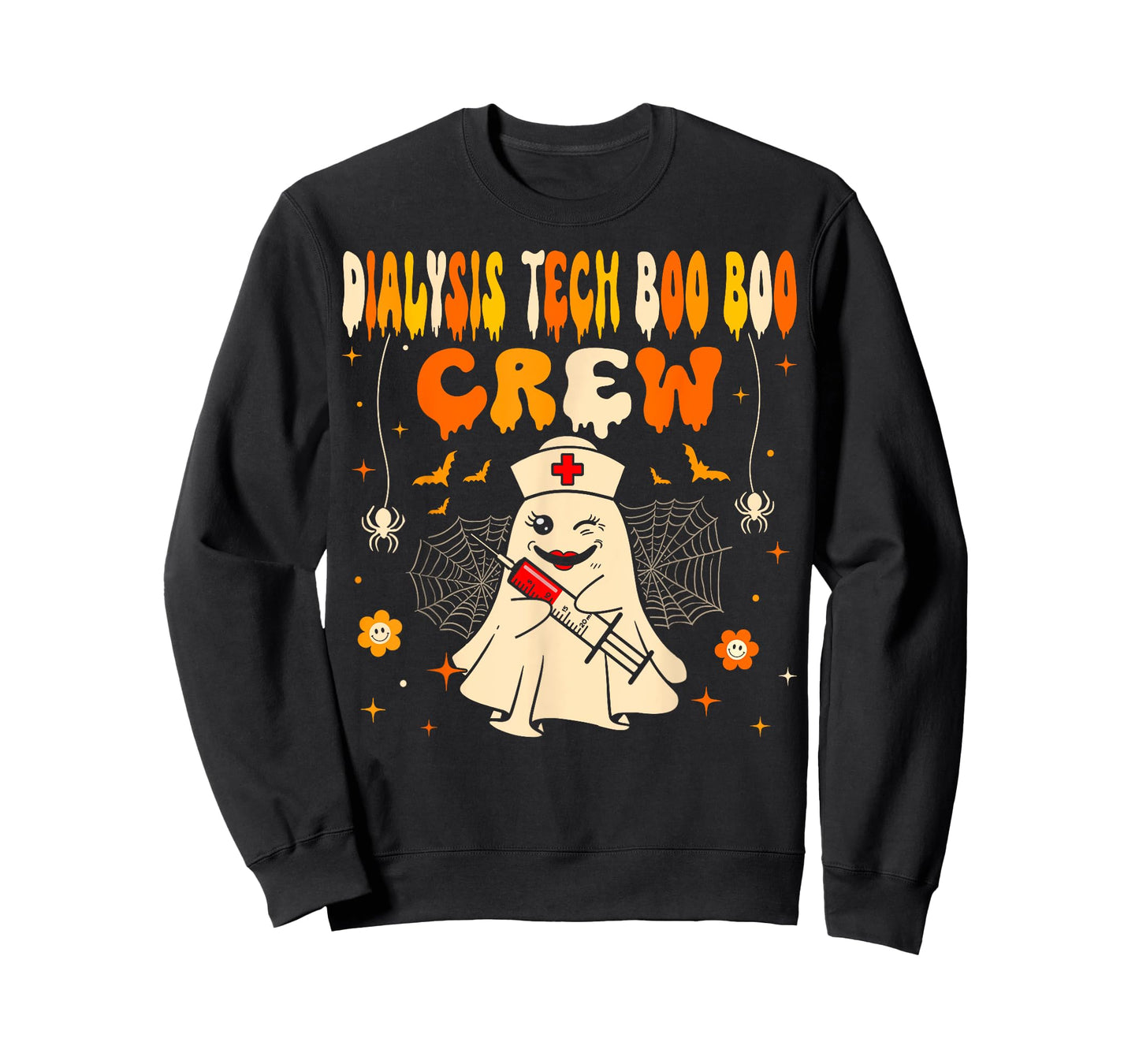Halloween Dialysis Tech Boo Crew Dialysis Nurse Ghost T-Shirt