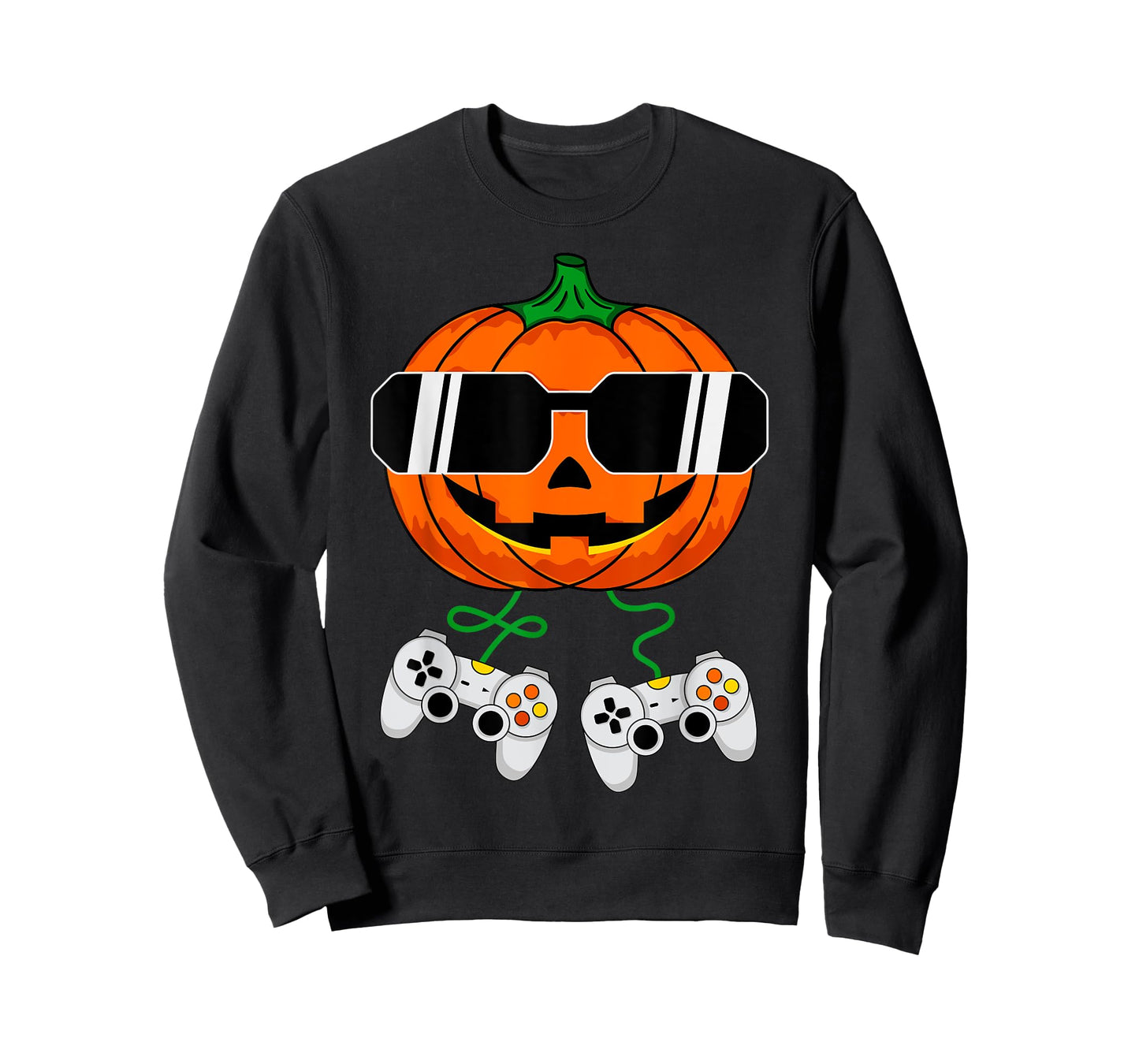 Halloween Jack O Lantern Gamer Boys Kids Men Funny Halloween T-Shirt