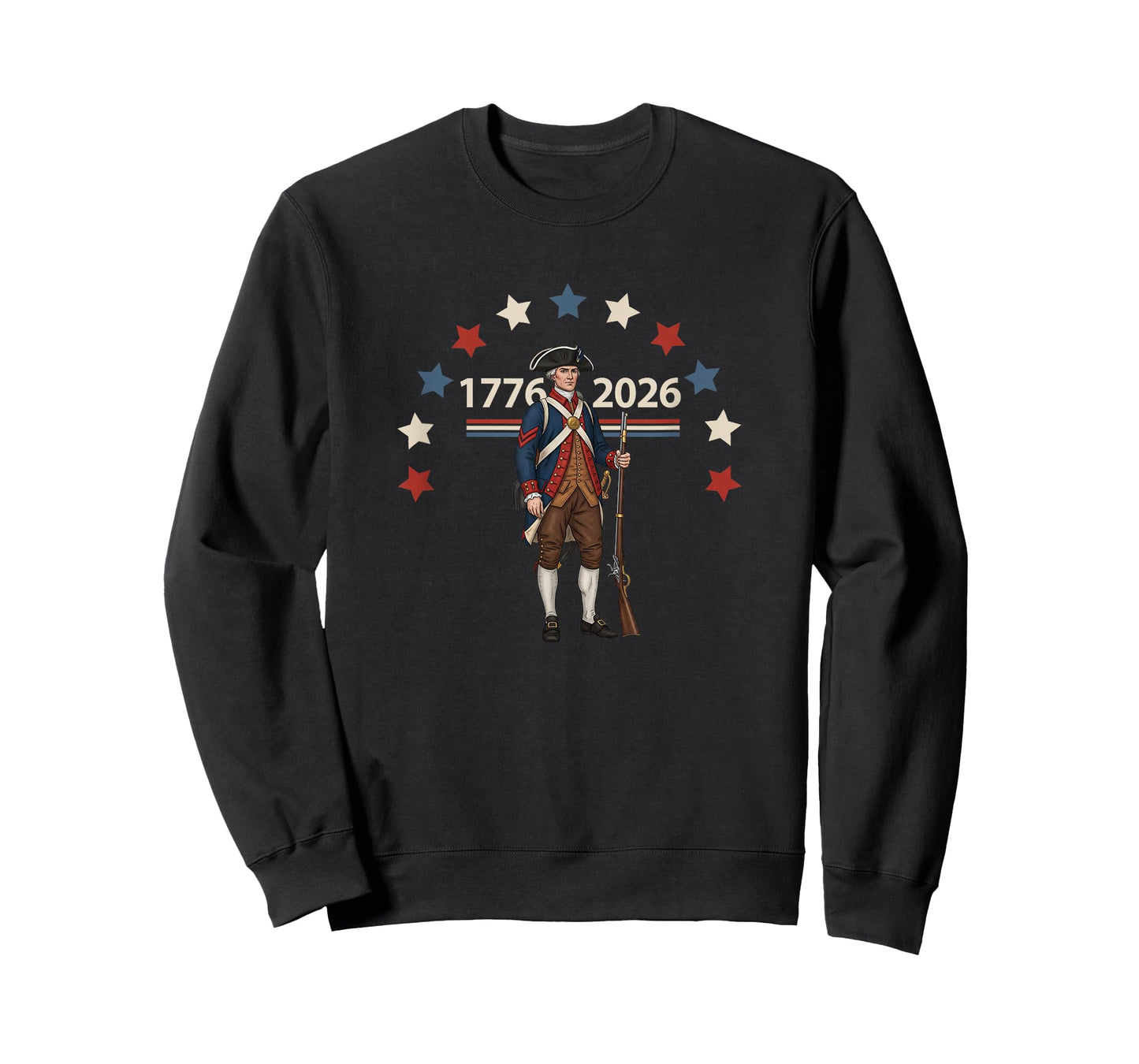 250th ANNIVERSARY OF USA, REVOLUTIONARY SOLDIER, 1776, 2026 T-Shirt
