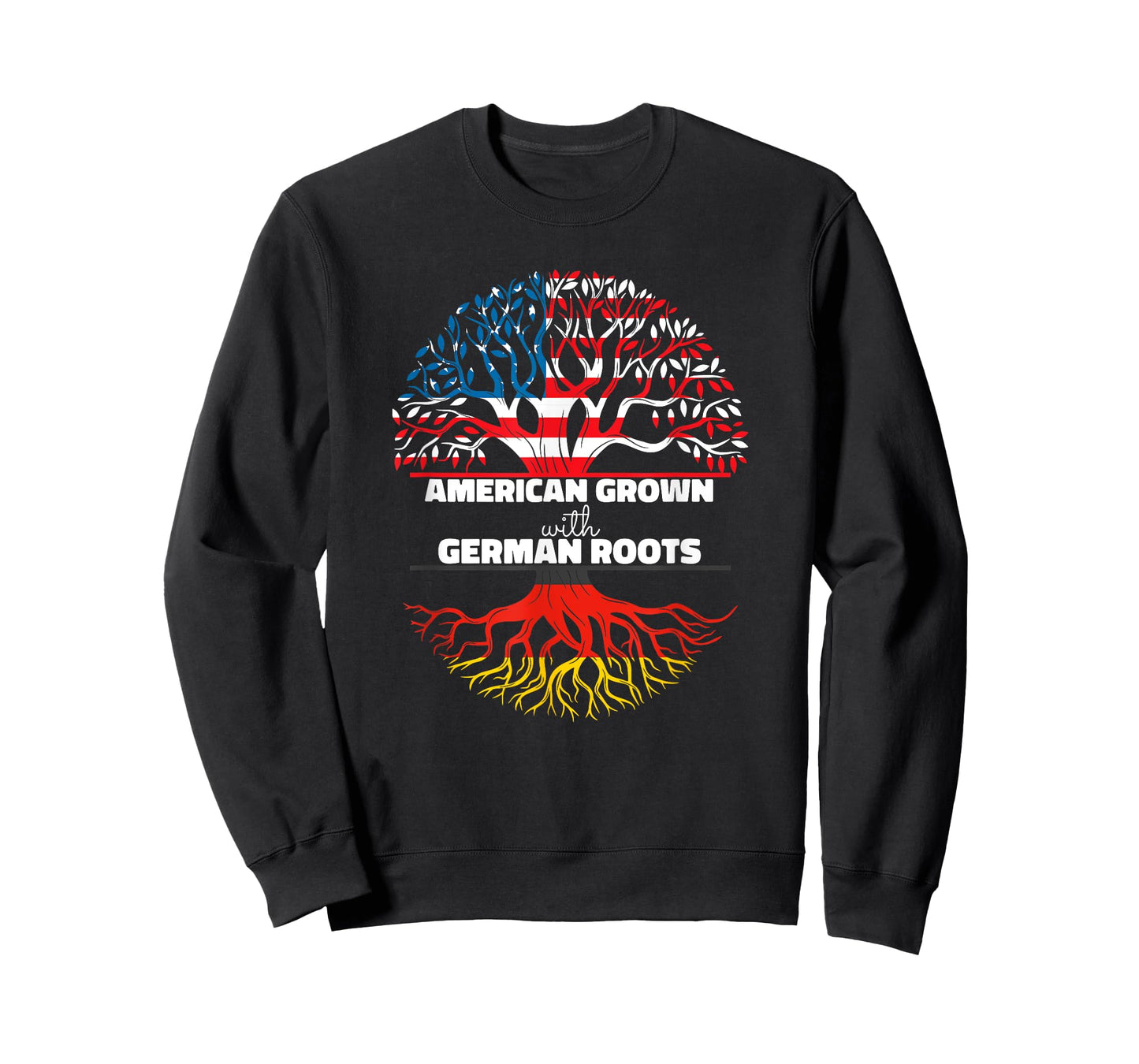 American Grown With German Roots Half Usa Germany Flag Dutch T-Shirt