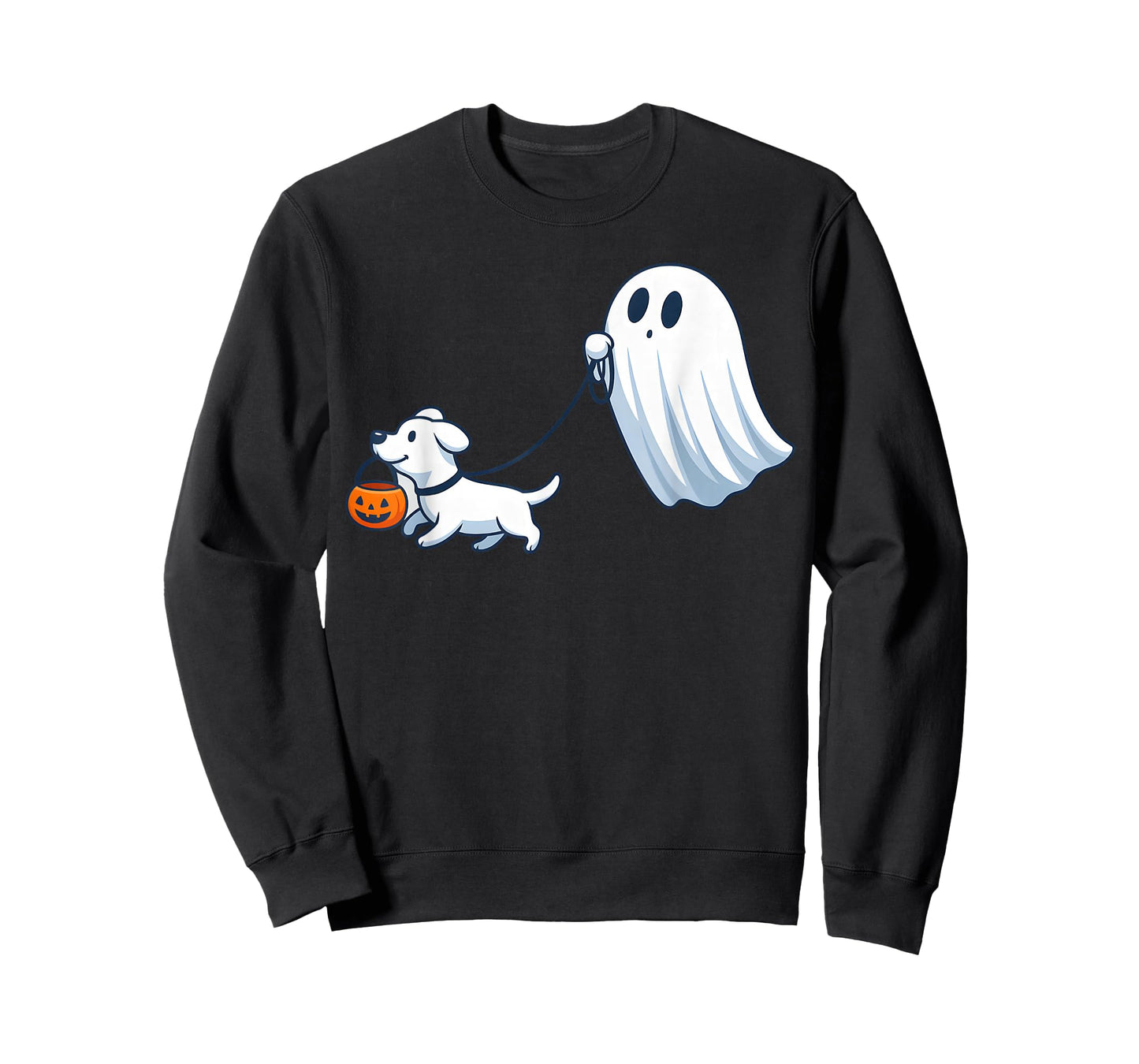 Ghost Walking Dog Ghost Dog Halloween Cute Spooky Dog Love T-Shirt