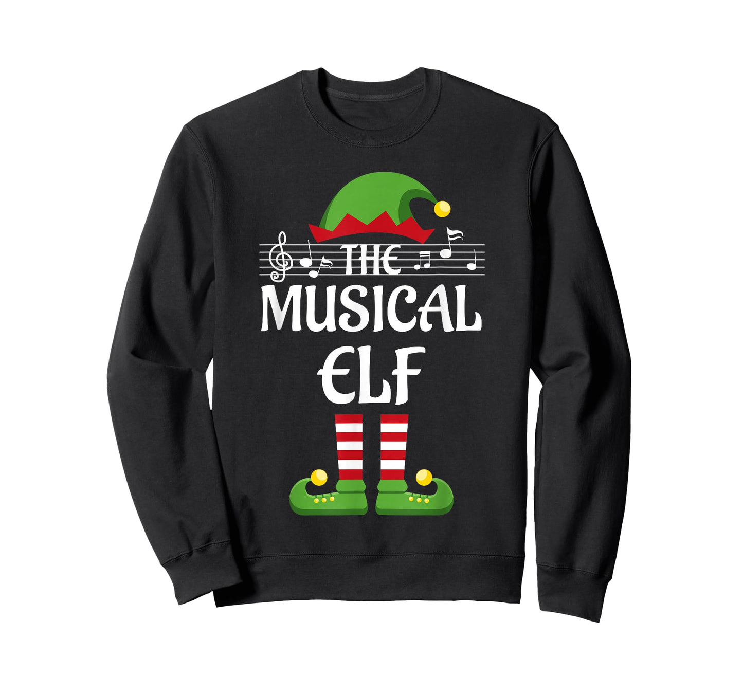 Musical Elf Family Matching Group Christmas Music T-Shirt