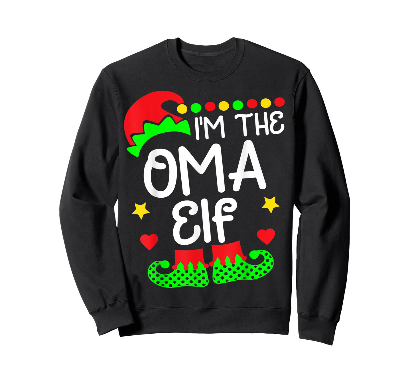 I'm The Oma Elf Shirt Christmas Family Elf Costume T-Shirt