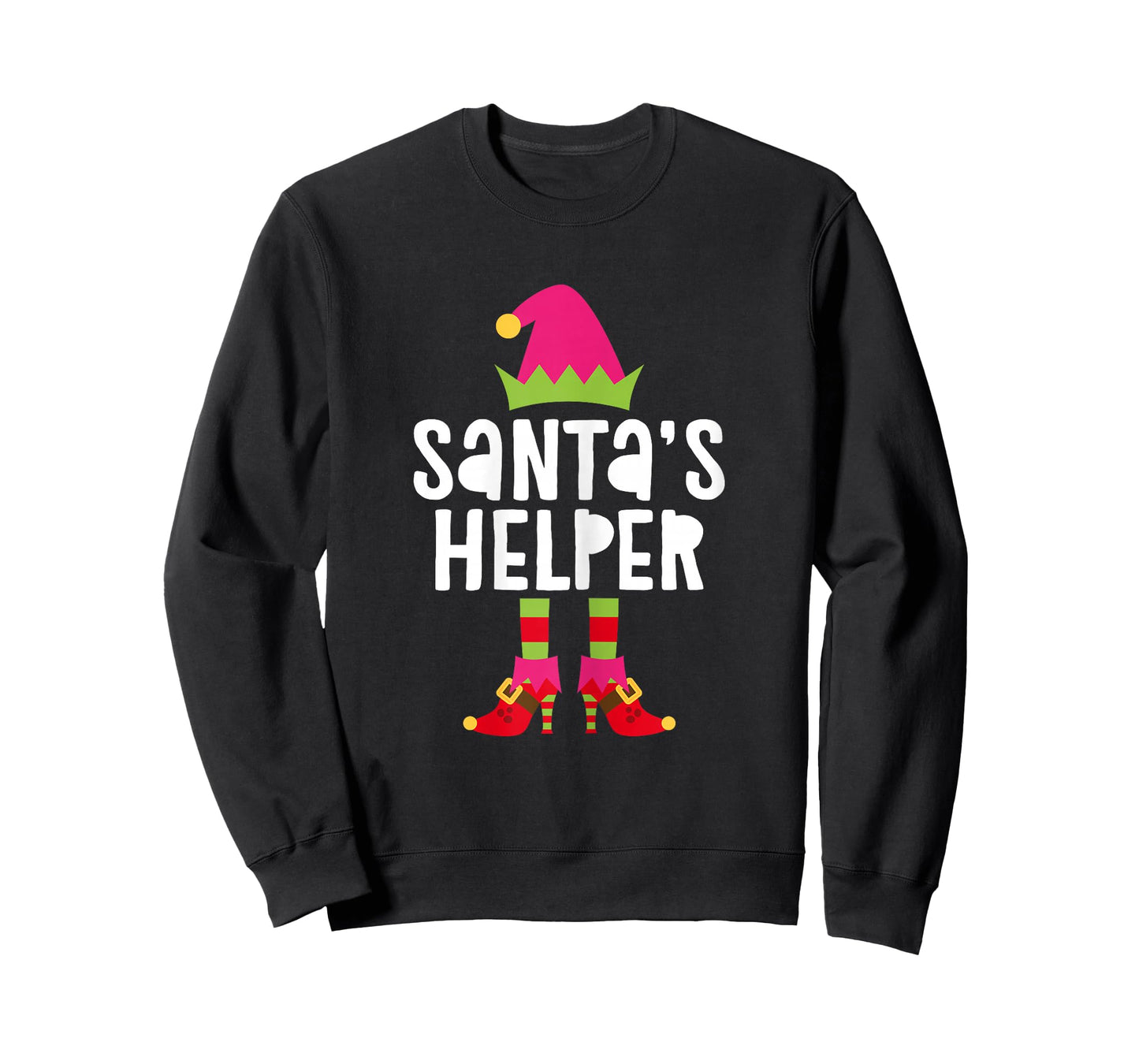 Santa's Helper Shirt Women Girl Matching Christmas Elf T-Shirt