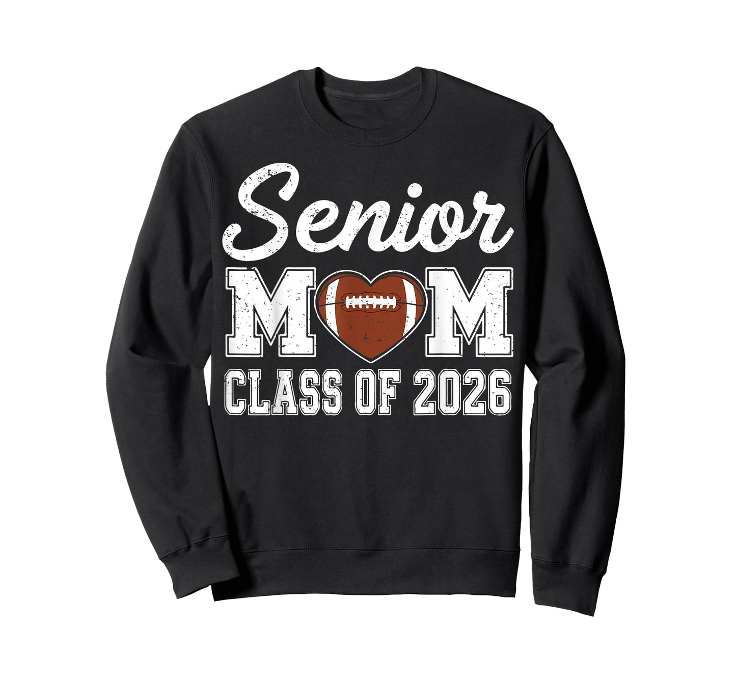 Senior Football Mom Class of 2026 Game Day Graduation T-Shirt