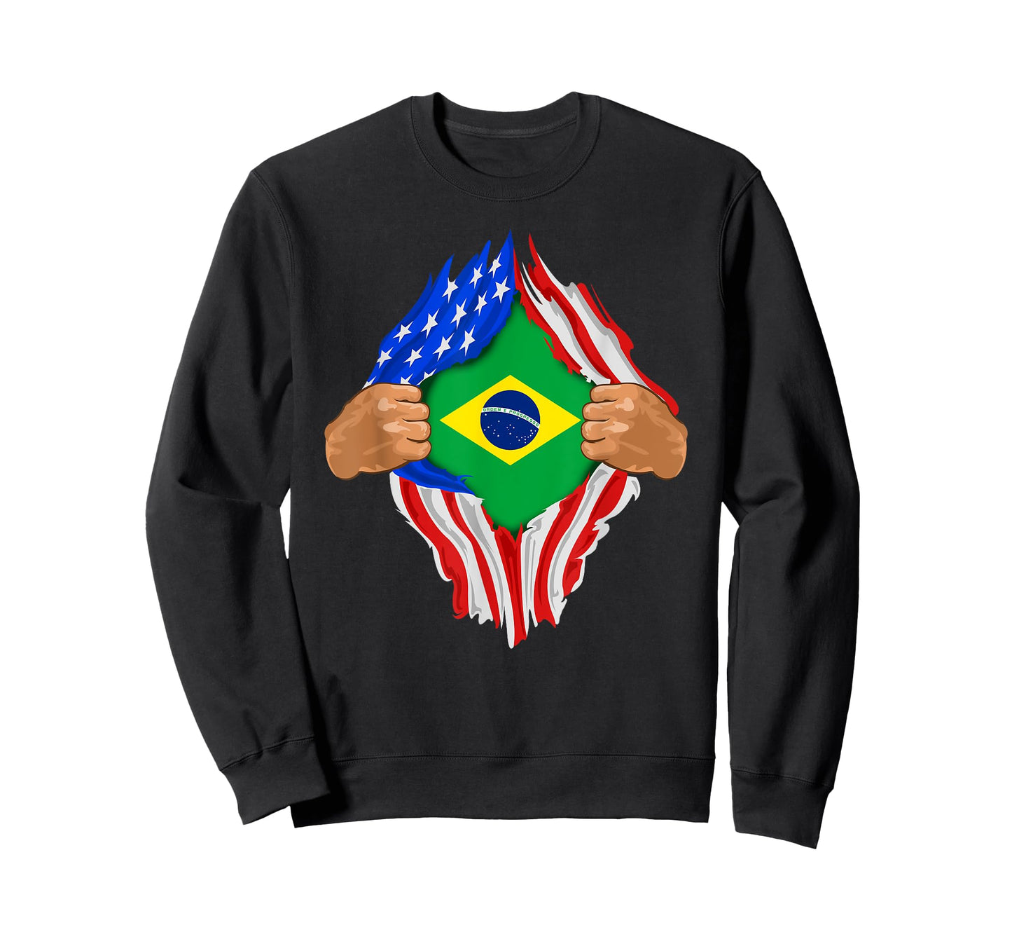 Brazilian Blood Inside Me T-Shirt | Brazil Flag Gift T-Shirt