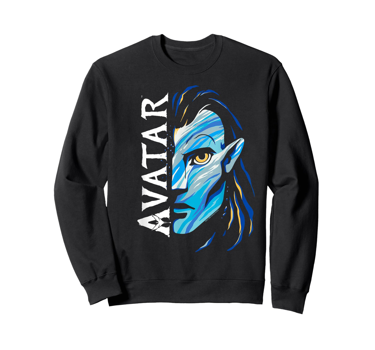 Avatar: The Way of Water Jake Sully Split Avatar Face T-Shirt