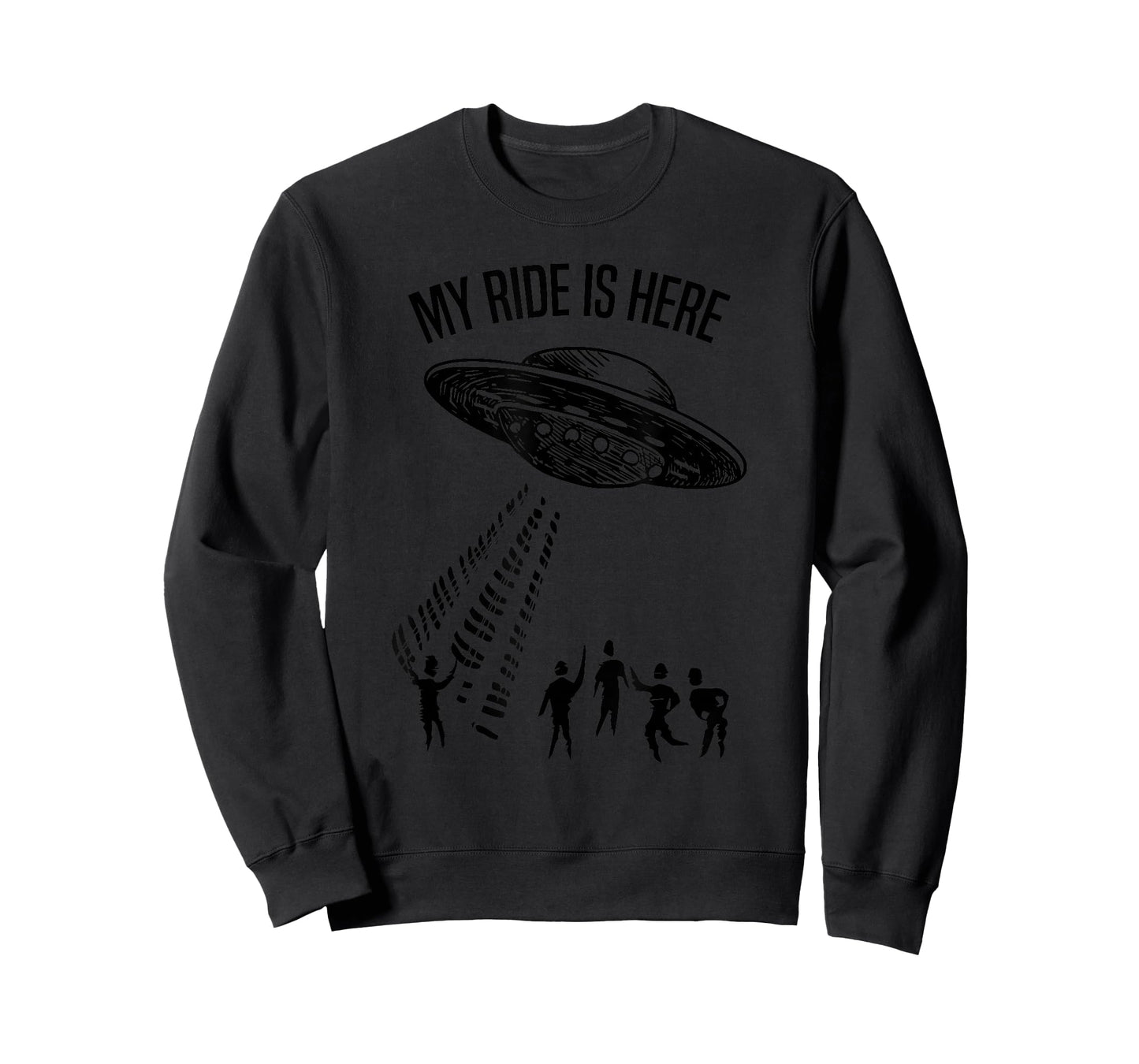 My Ride | Alien Flying Saucer UFO Abduction T Shirt b T-Shirt