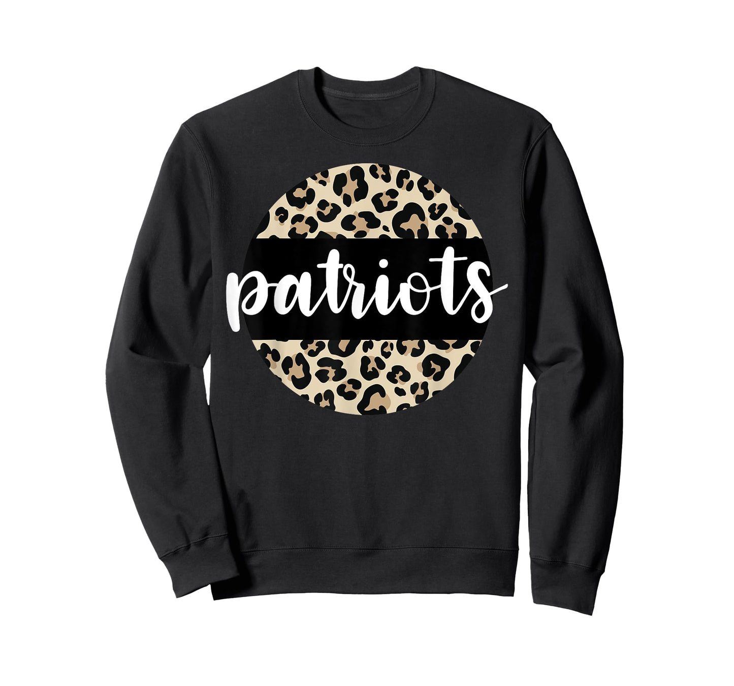 Leopard Print Patriots Team Mascot School Spirit Game Night T-Shirt