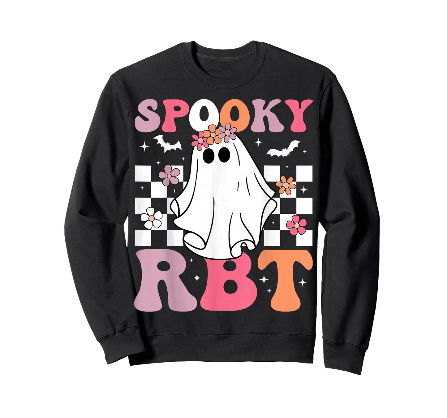 Spooky RBT Ghost Halloween Registered Behavior Technician T-Shirt