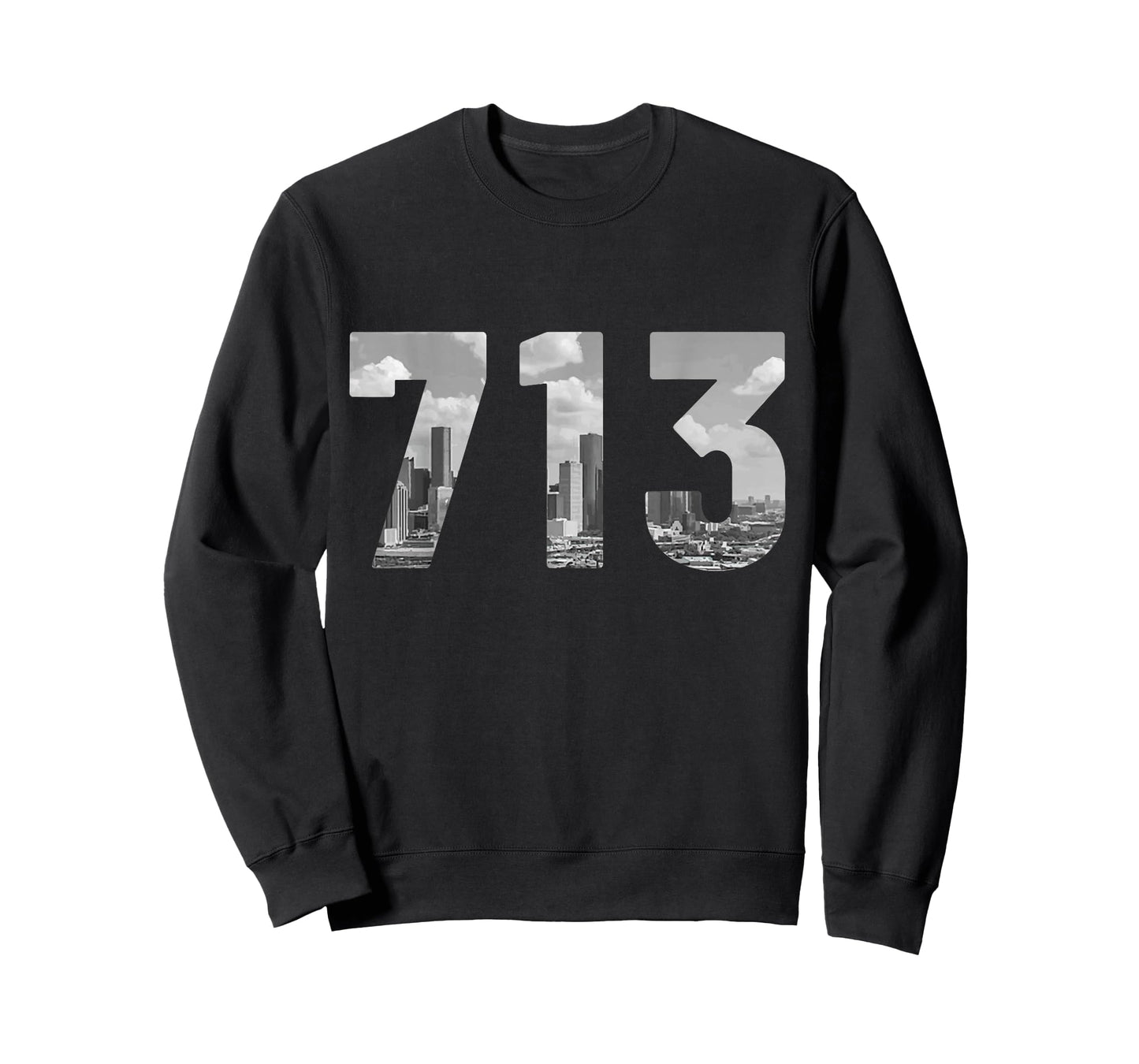 Houston 713 Area Code Skyline Texas Pride Vintage T-Shirt