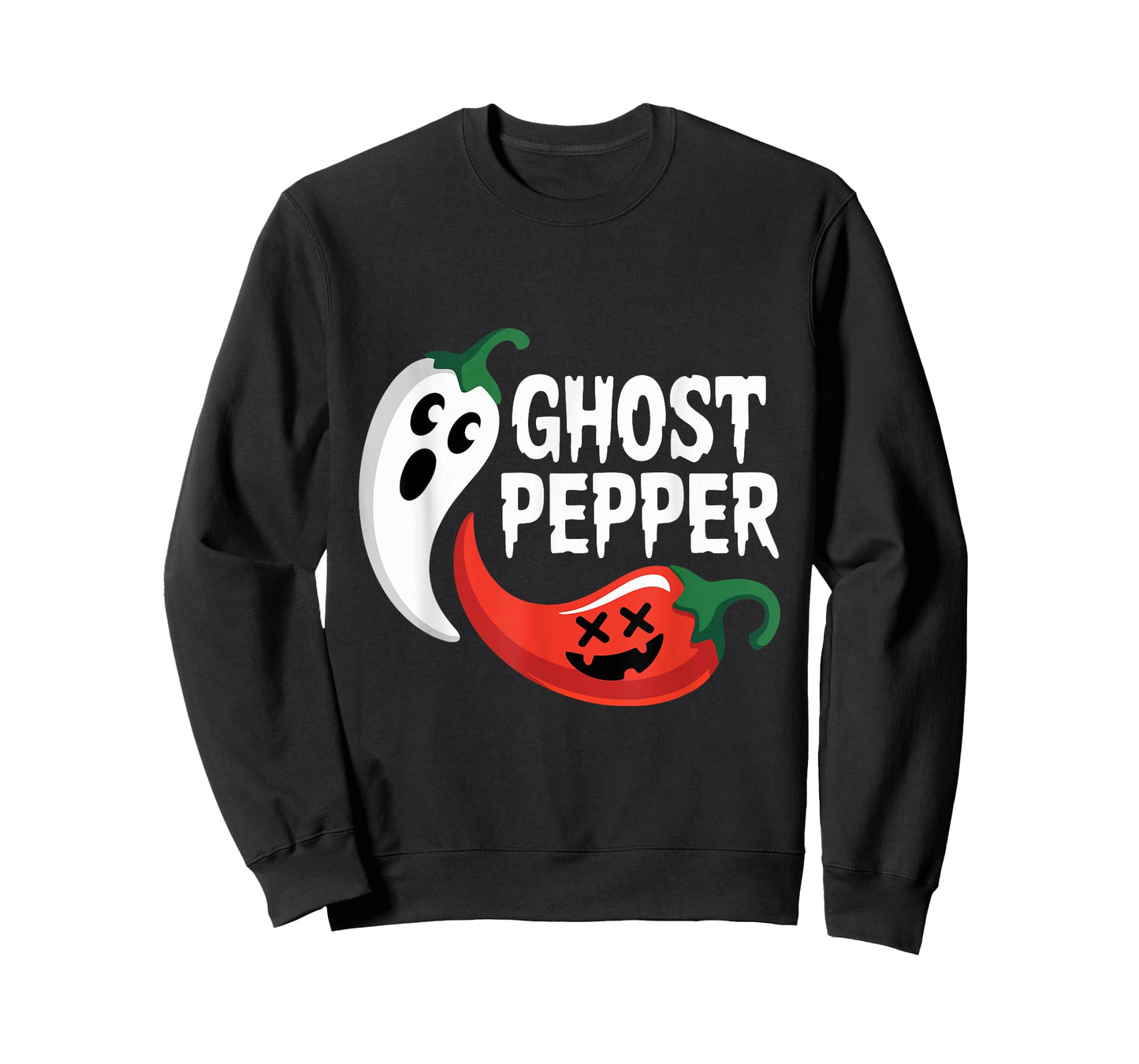 Ghost Pepper Chilli Spicy Hot Halloween Ghost Peppe T-Shirt