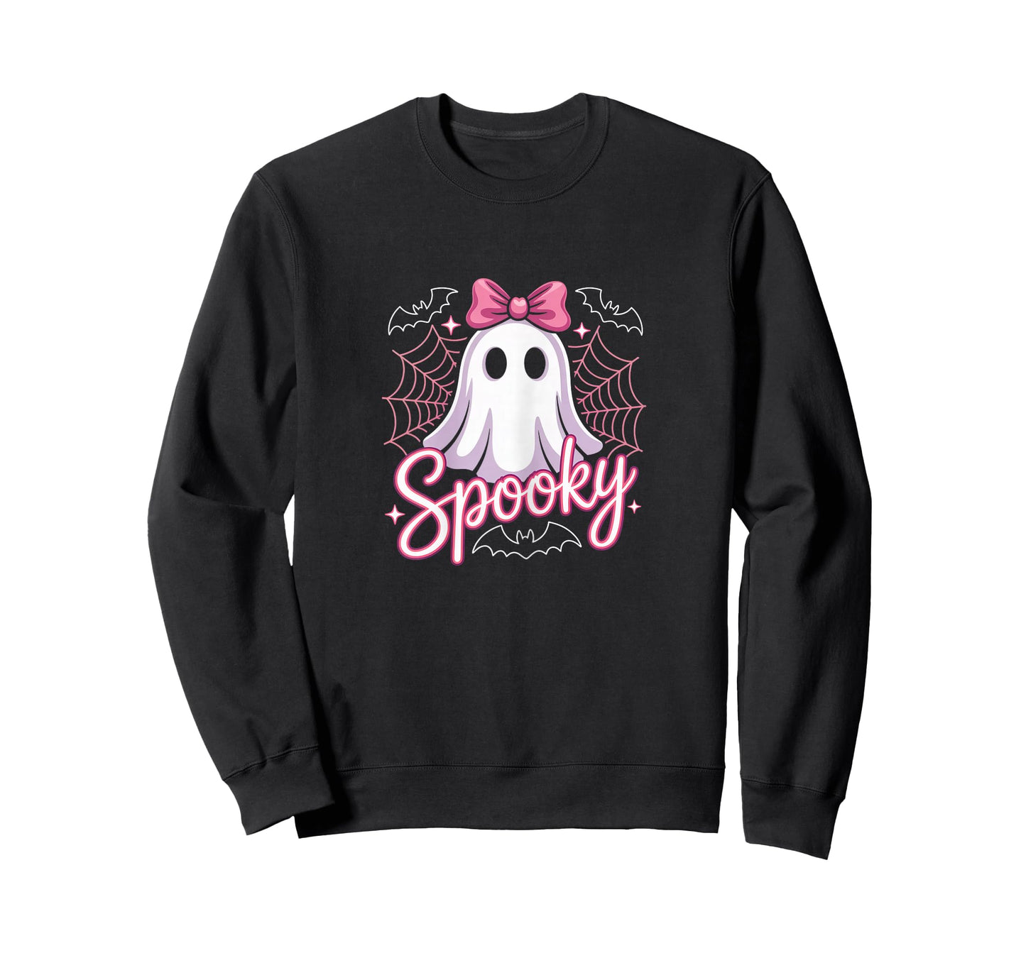 Spooky Ghost with Pink Bow T-Shirt