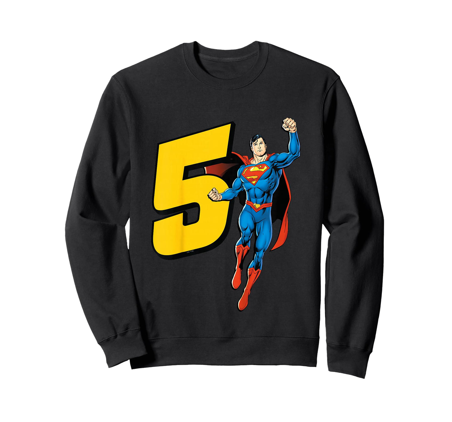 Kids Superman Super Hero 5th Birthday T-Shirt