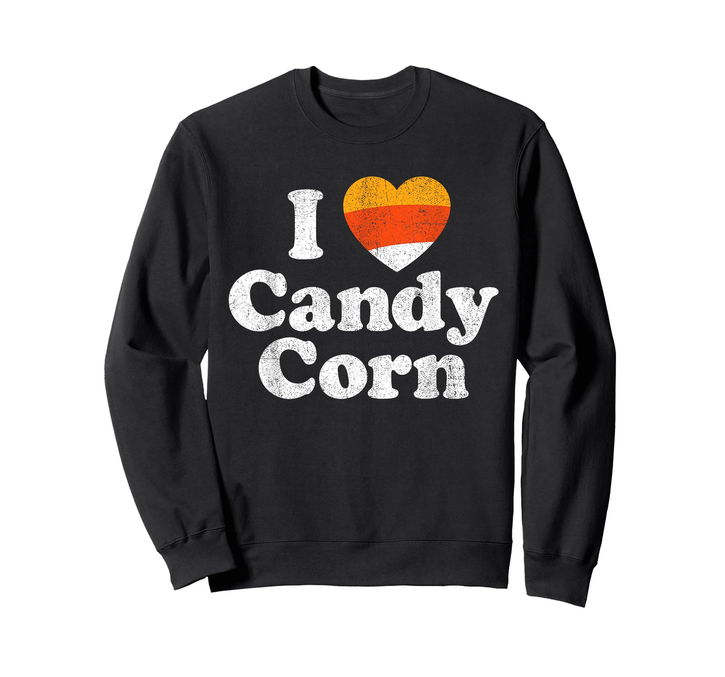 I Love Candy Corn Funny Halloween Retro 80's 70's Costume T-Shirt