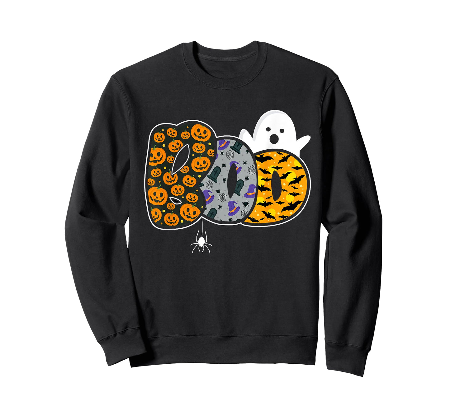 Funny boo with ghost and pumpkins for halloween costume T-Shirt