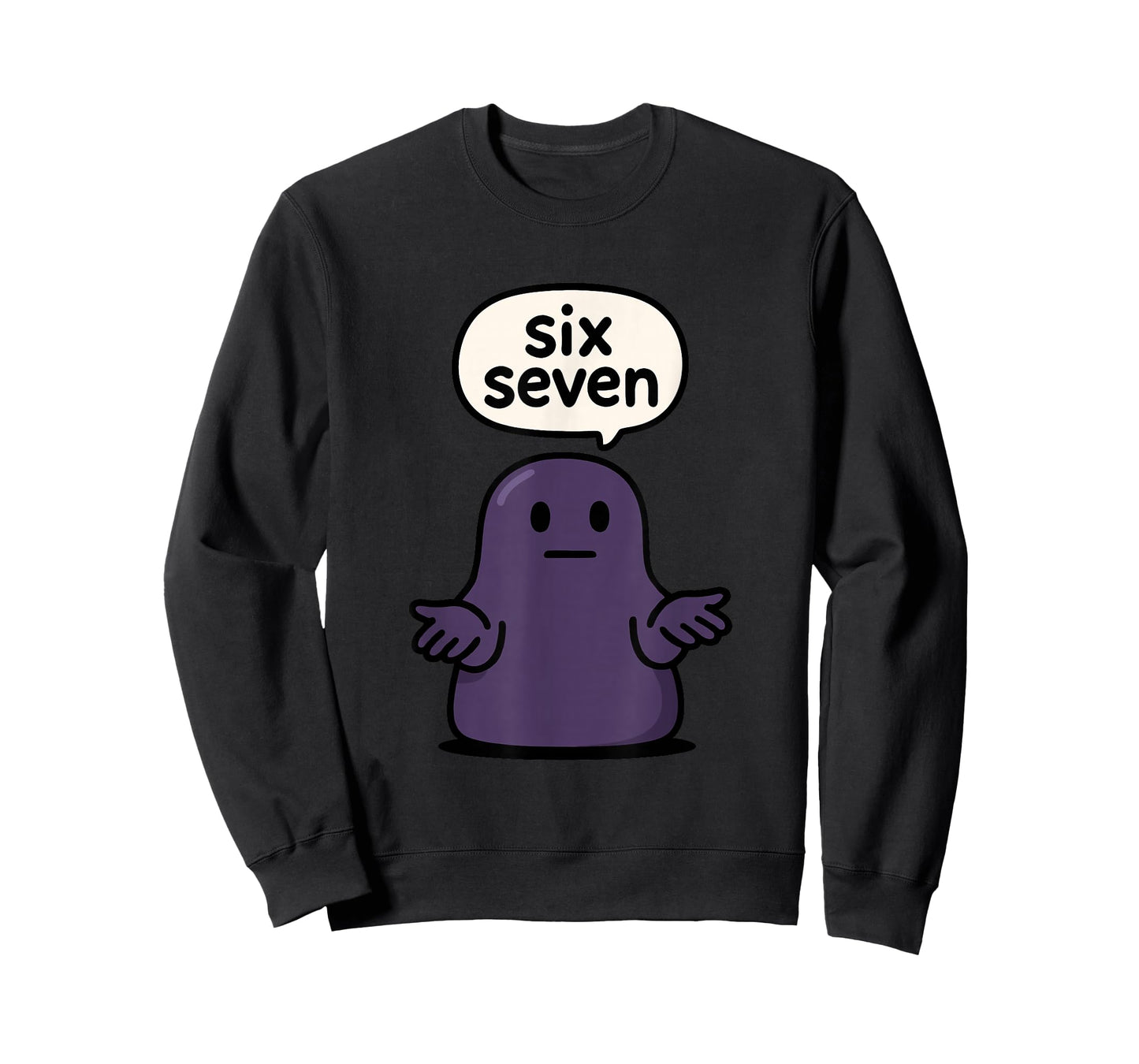 67 Six Seven 6-7 Midnight Blob Slime - Kid Brainrot Meme T-Shirt