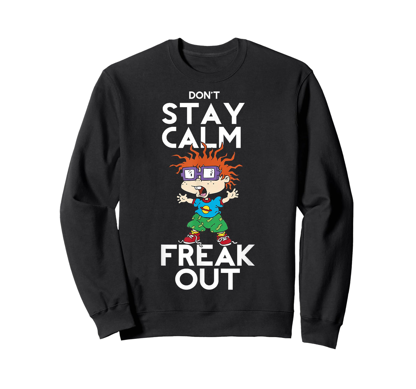 Rugrats Chuckie Don't Stay Calm Freak Out Graphic T-Shirt T-Shirt