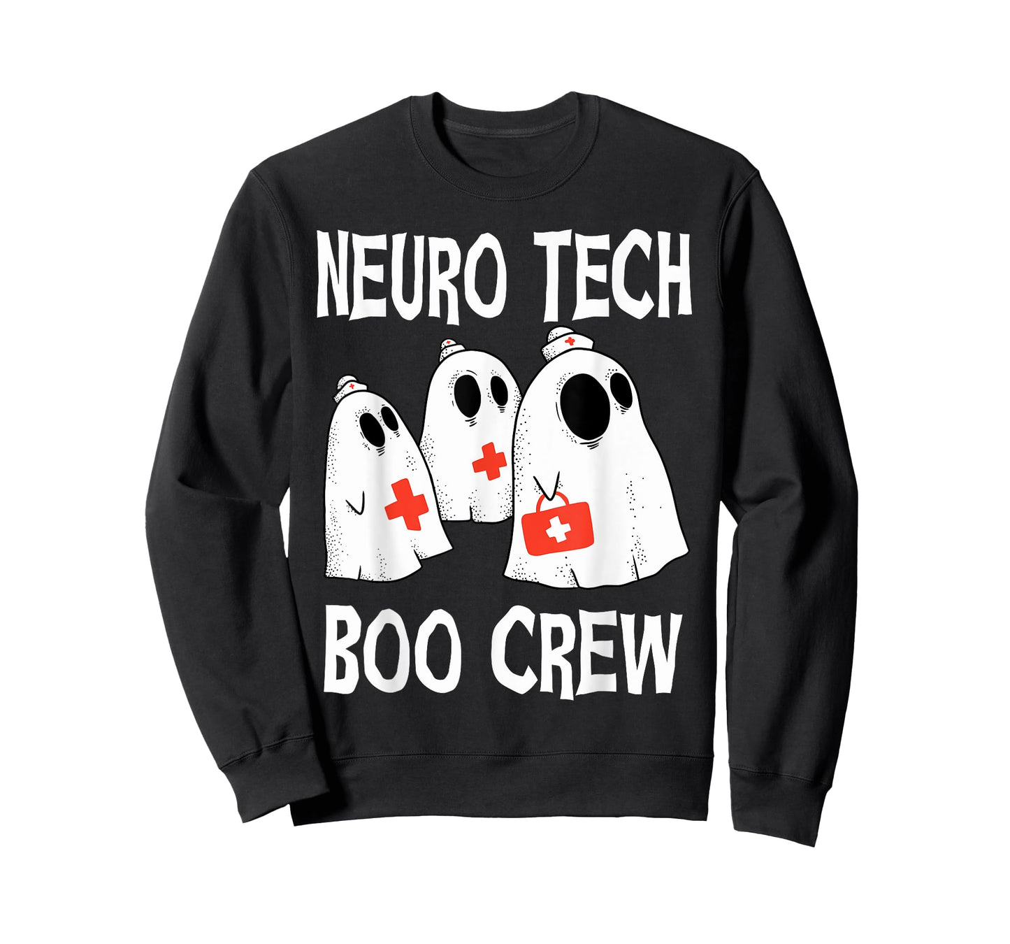 Funny Neuro Tech Boo Crew Neurology Halloween Costume T-Shirt