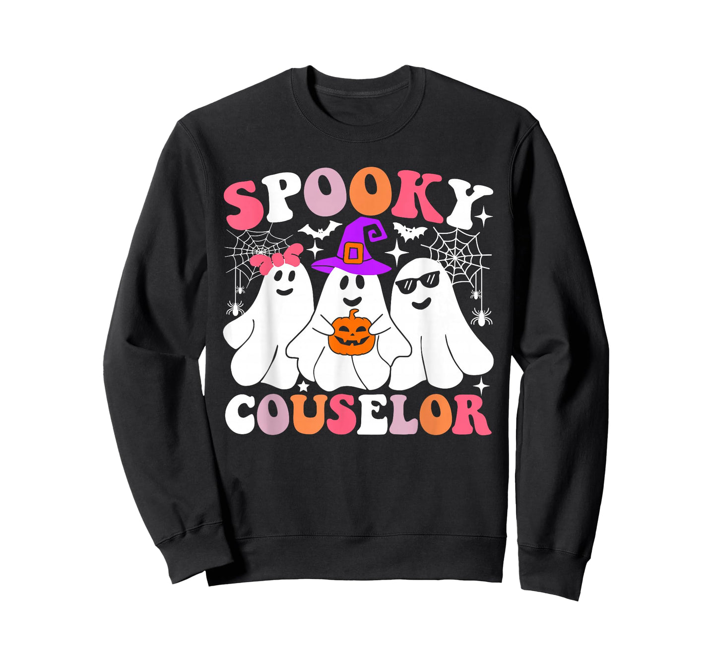 Spooky Counselor Funny Ghost Halloween Costume T-Shirt