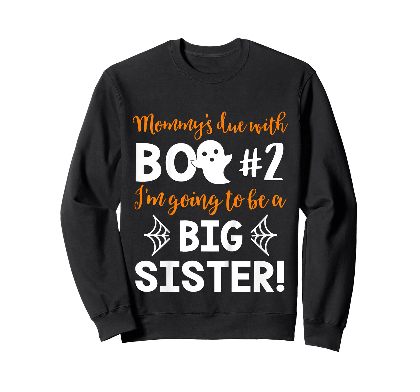 Kids Big Sister Halloween Pregnancy Announcement Shirt Boo #2 T-Shirt