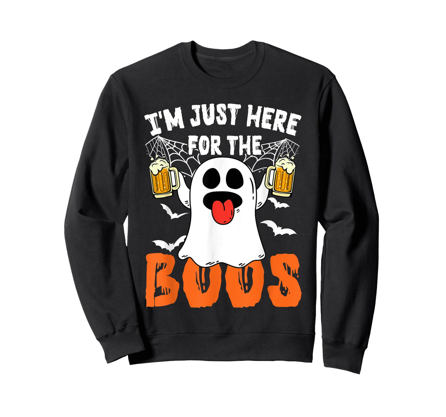I'm Just Here For The Boos Cute Ghost Halloween Costume T-Shirt