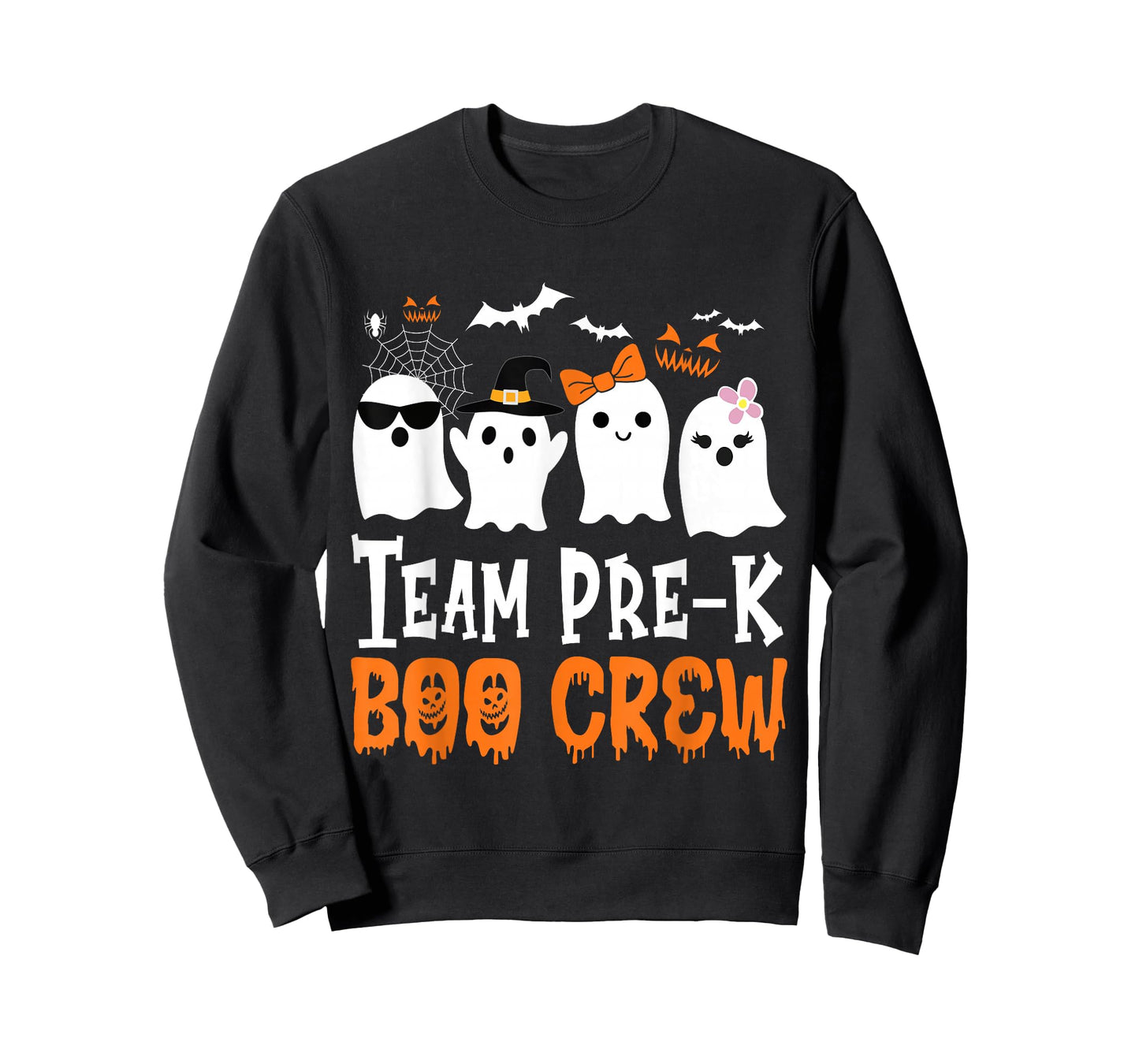 Team Preschool Boo Crew Halloween Ghost T-Shirt