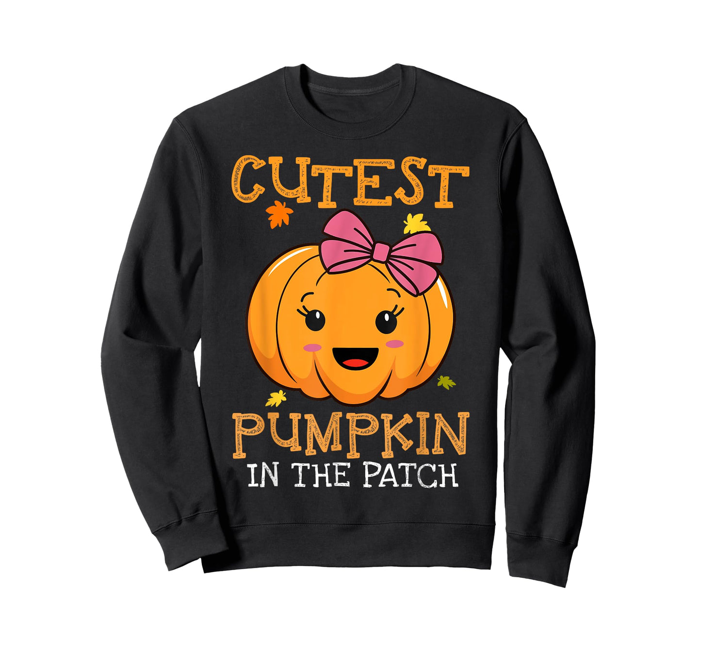Cutest Pumpkin In Patch Halloween Costume Girls Kids Toddler T-Shirt