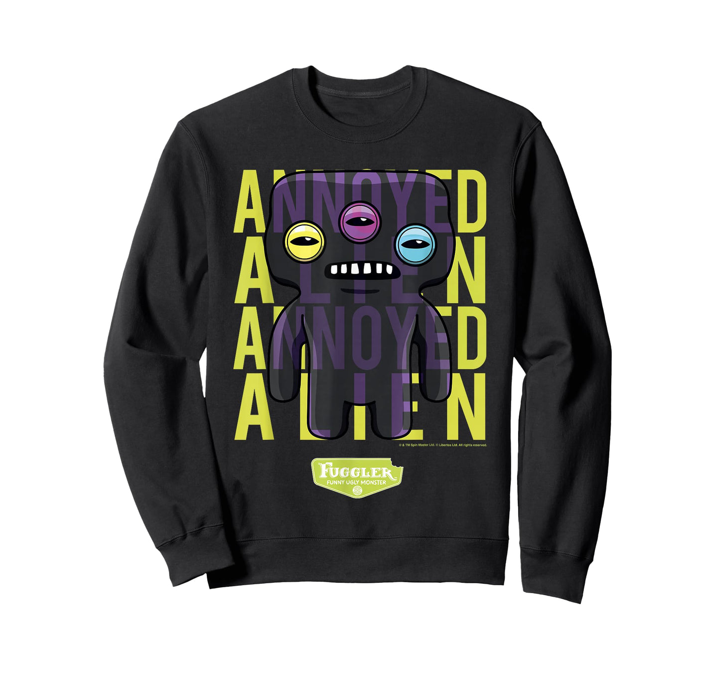Fuggler Annoyed Alien Black Laboratory Misfits T-Shirt