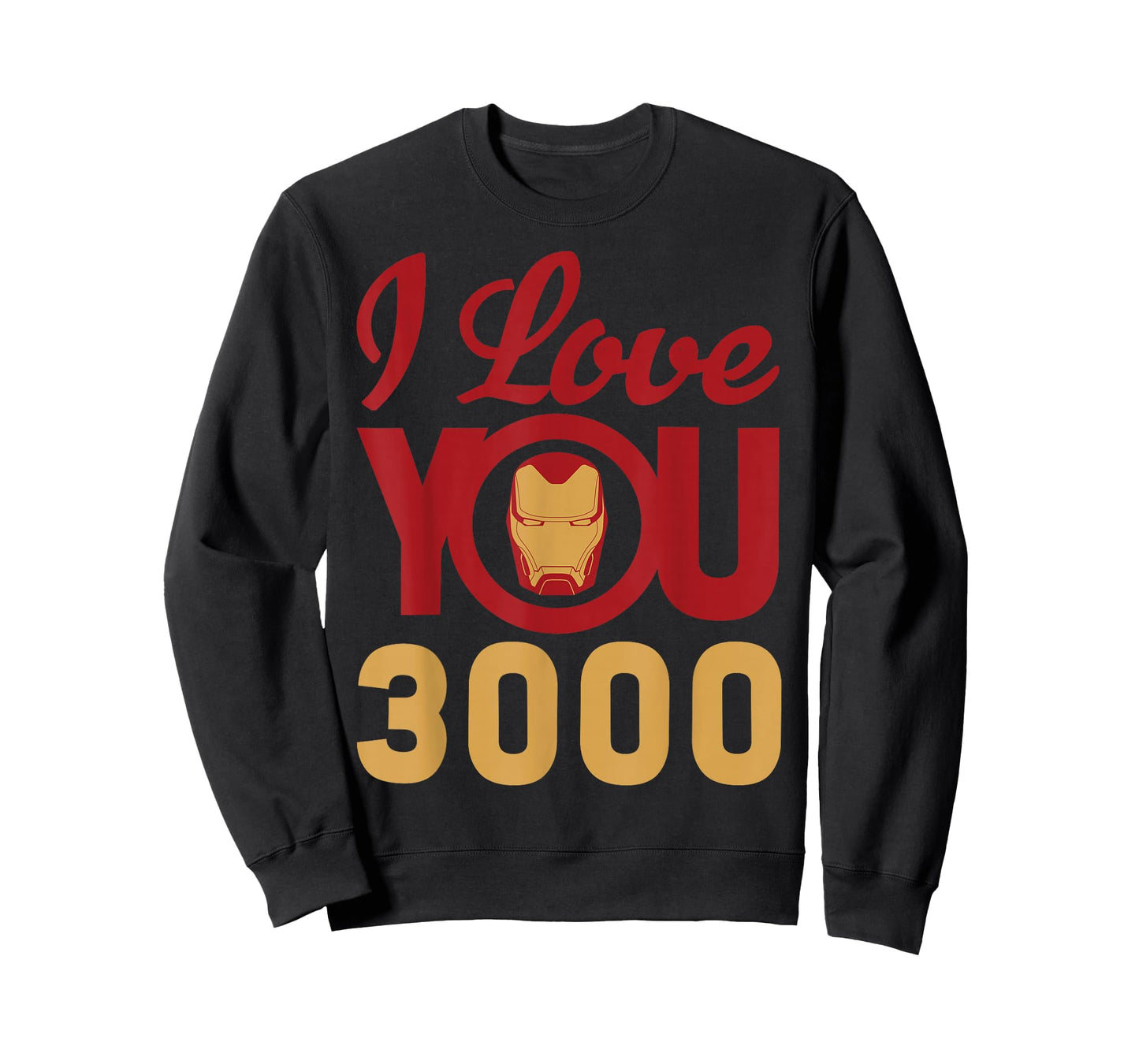 Marvel Avengers Endgame Iron Man I Love You 3000 Helmet Logo T-Shirt