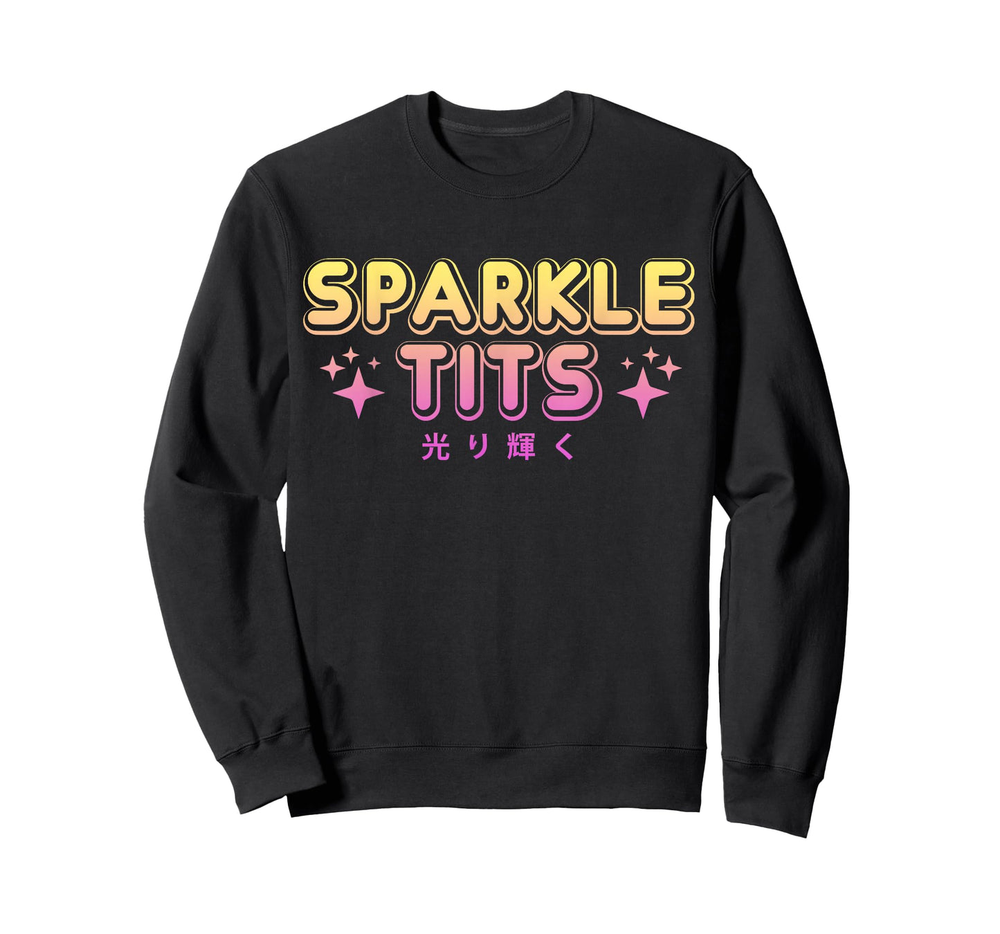Pastel Goth Kawaii T Shirt - Sparkle Tits Sarcastic Gift T-Shirt